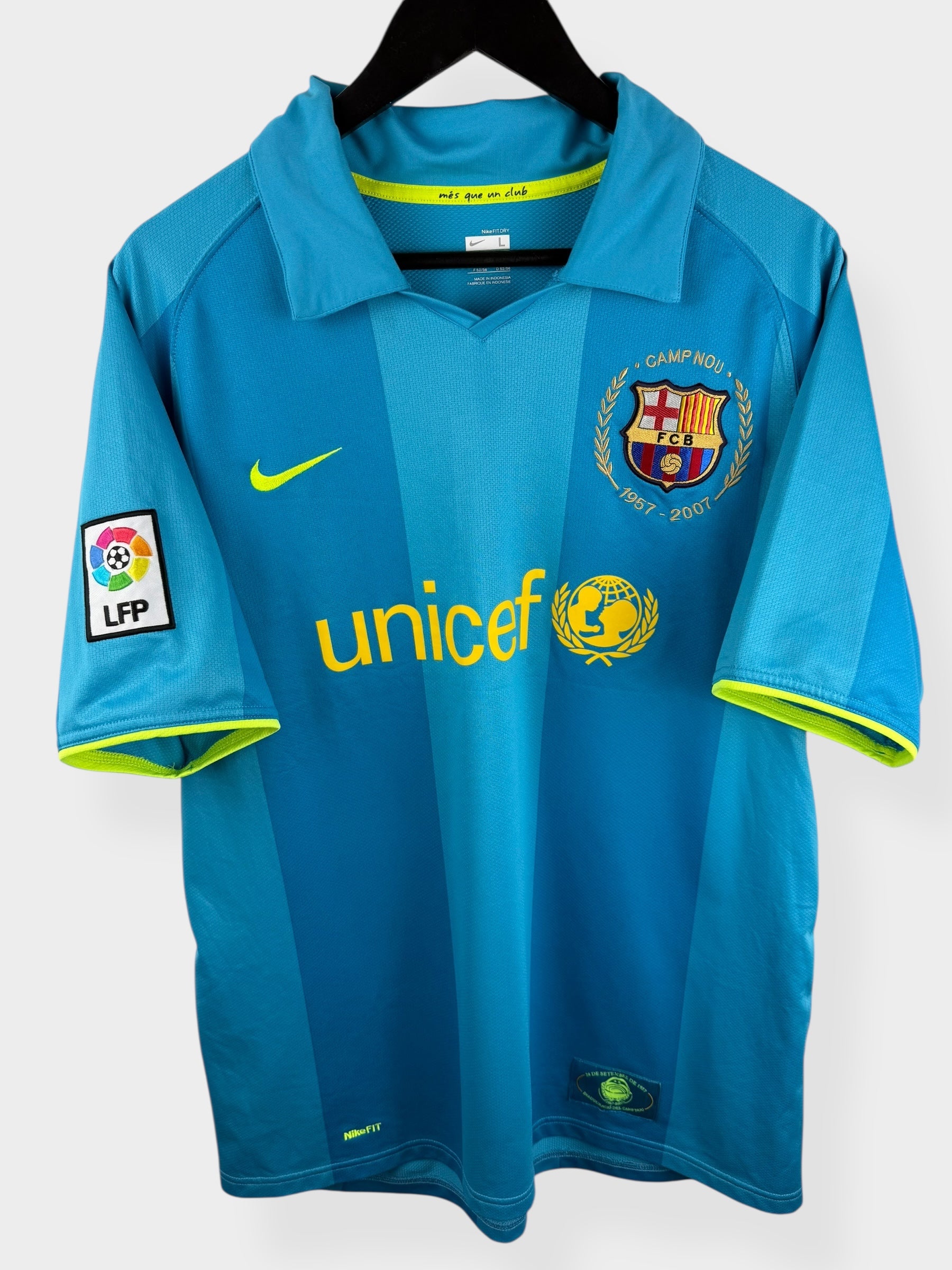 2007-08 BARCELONA AWAY SHIRT RONALDINHO #10 L - Authentic Football Club