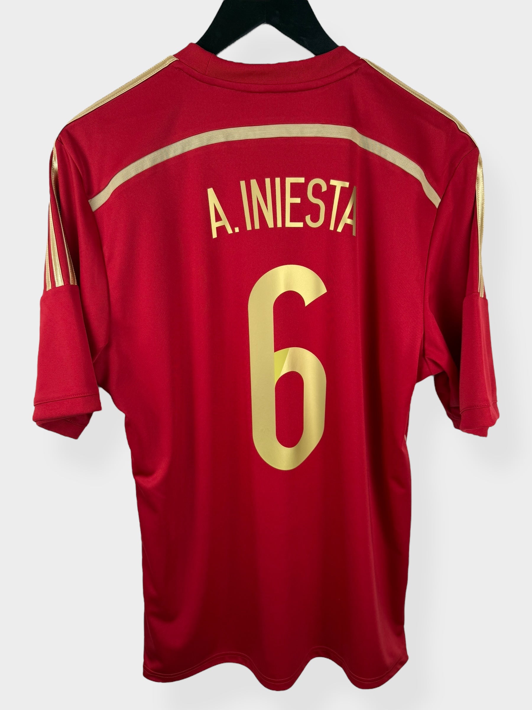 2014-15 SPAIN HOME SHIRT INIESTA #6 L