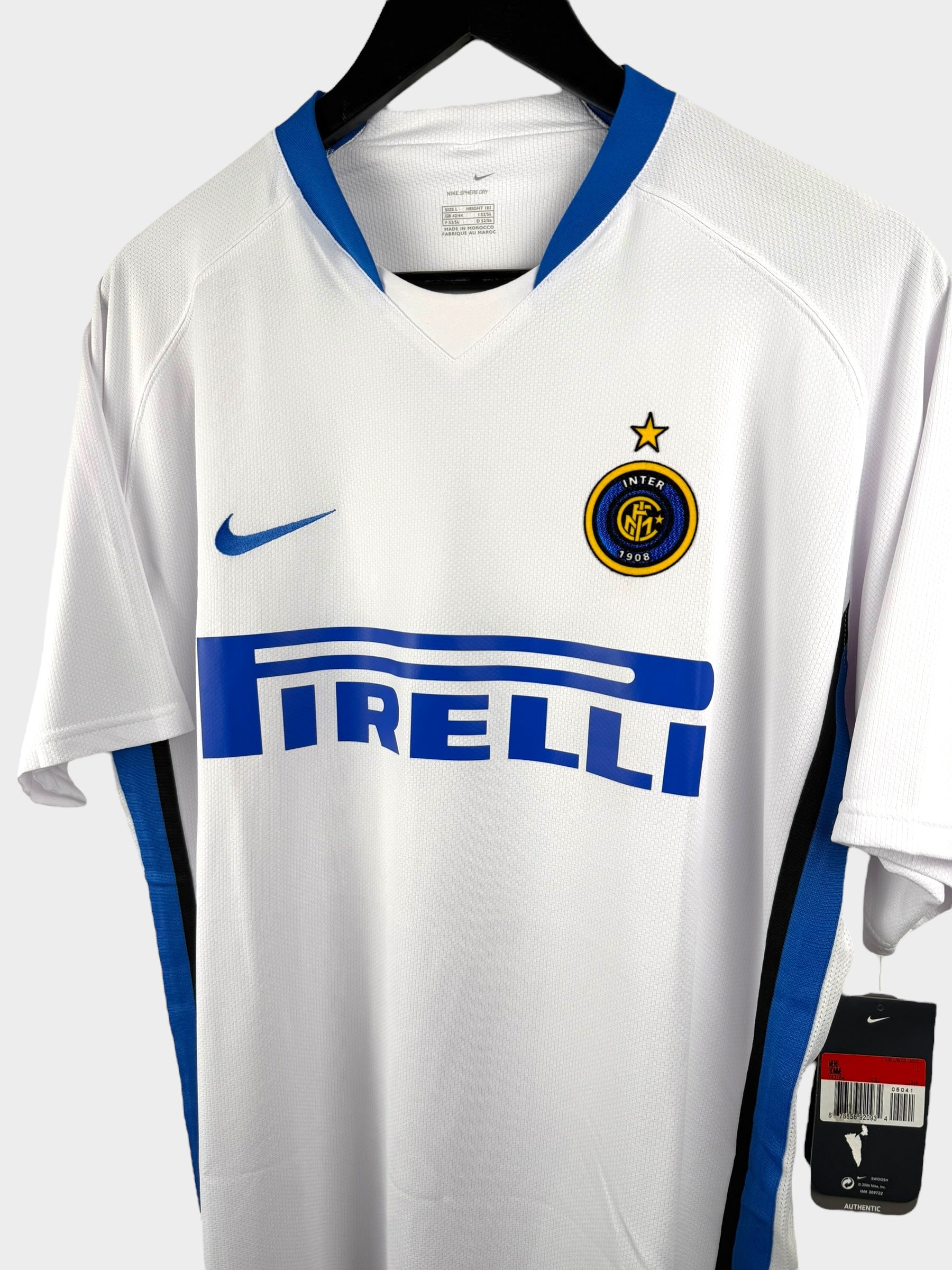 2006-07 INTER MILAN AWAY SHIRT FIGO #7 L - Authentic Football Club
