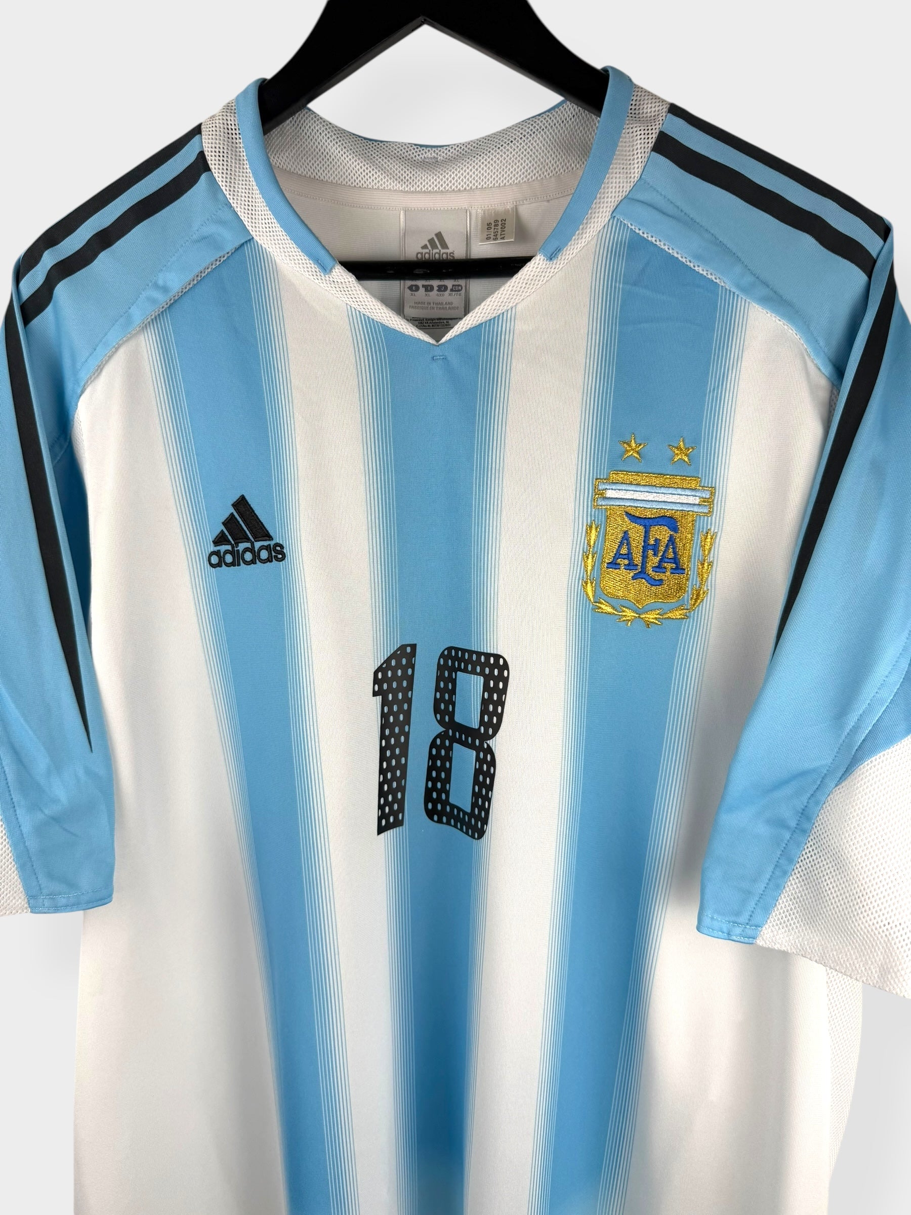 2004-05 ARGENTINIË THUISSHIRT MESSI #18 XL