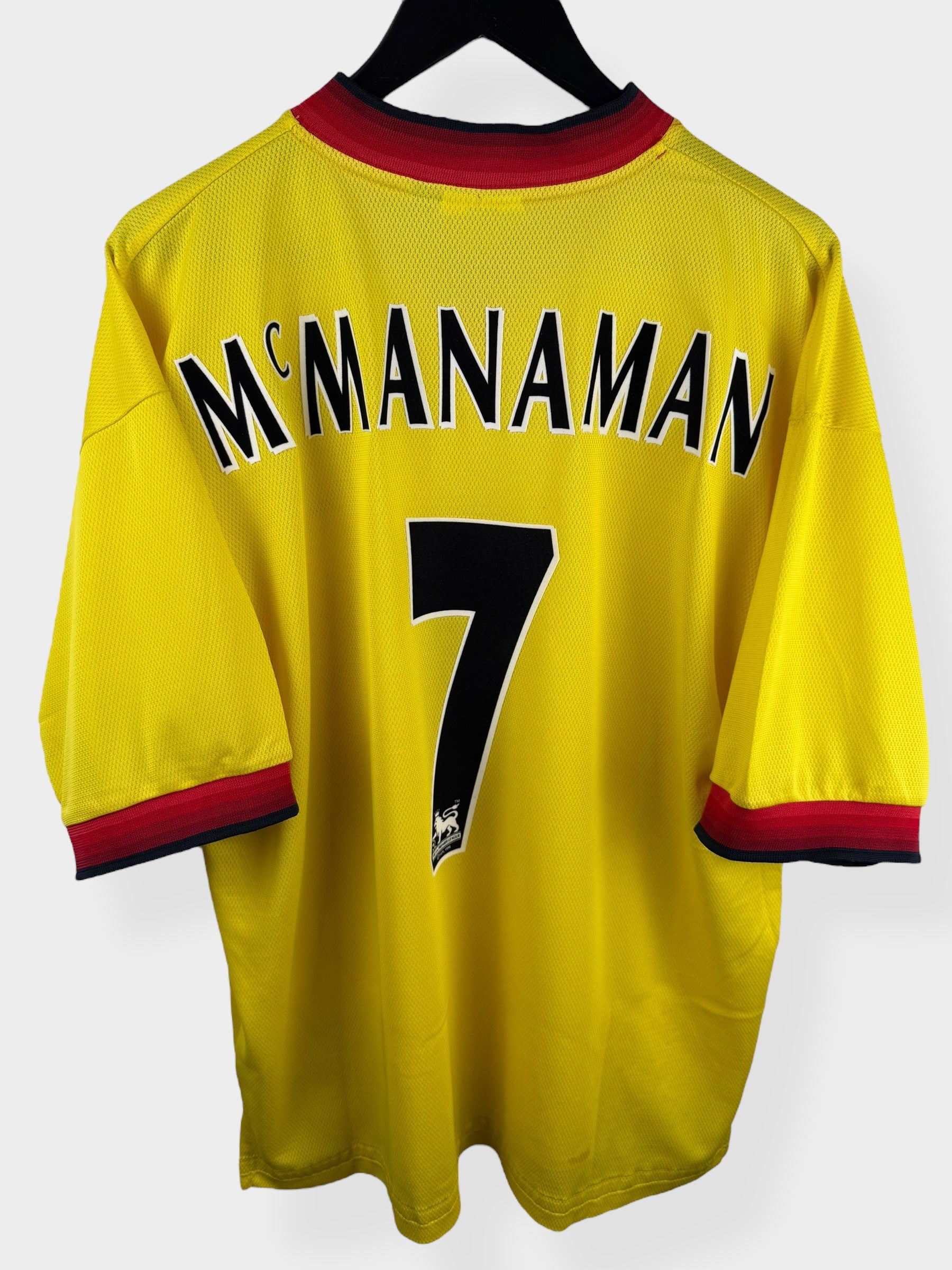 1997-99 LIVERPOOL AWAY SHIRT MCMANAMAN #7 XL - Authentic Football Club