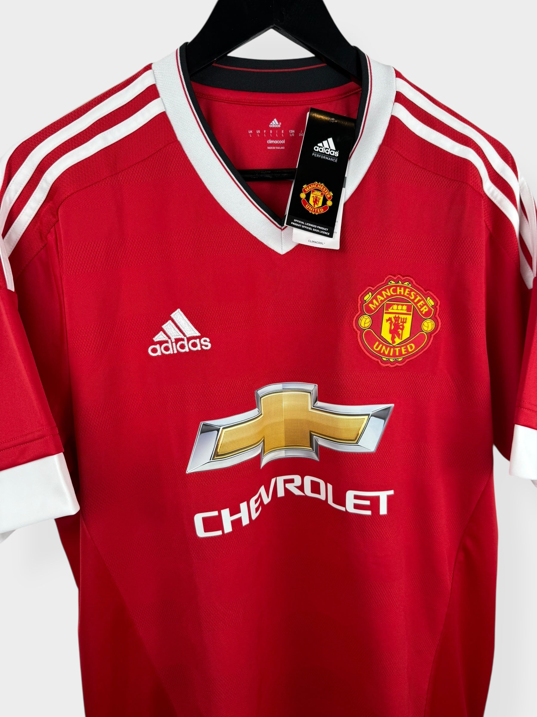 2015-16 MANCHESTER UNITED HOME SHIRT L - Authentic Football Club