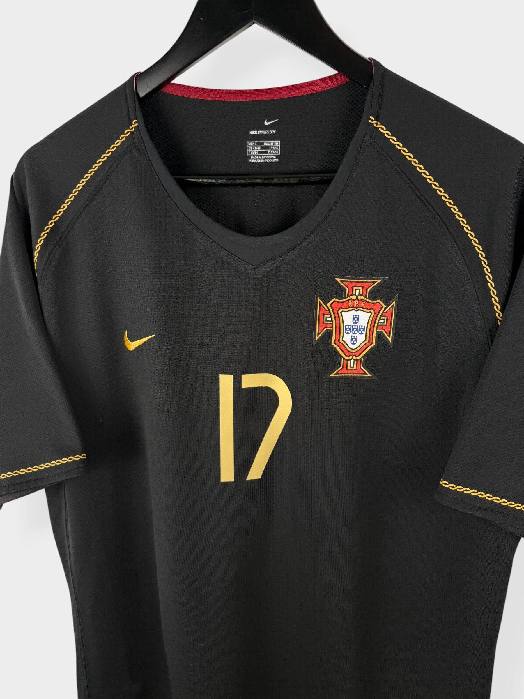 2006-08 PORTUGAL AWAY SHIRT RONALDO #17 L