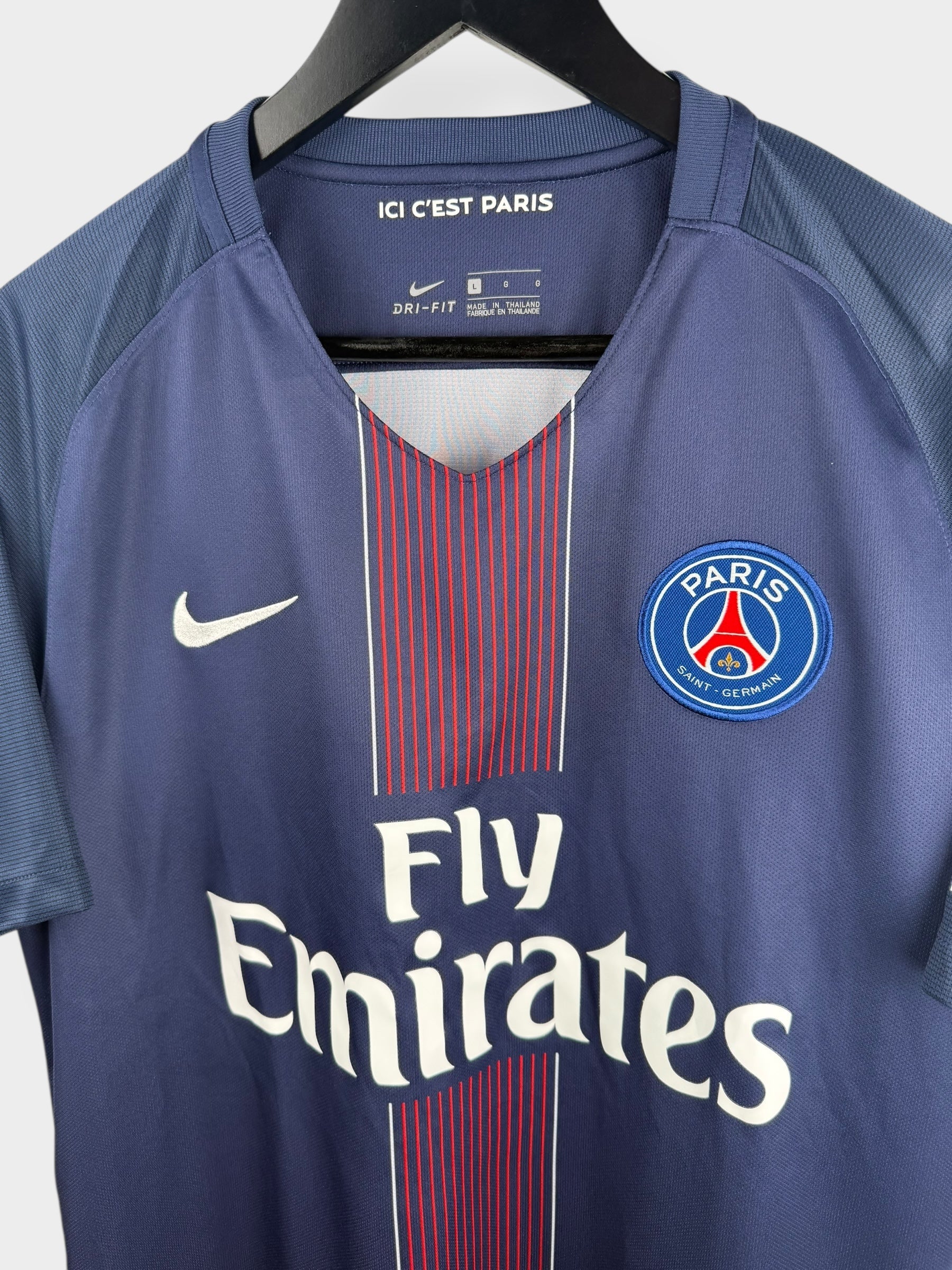 2016-17 PARIS SAINT-GERMAIN HOME SHIRT IBRAHIMOVIC #10 L - Authentic Football Club