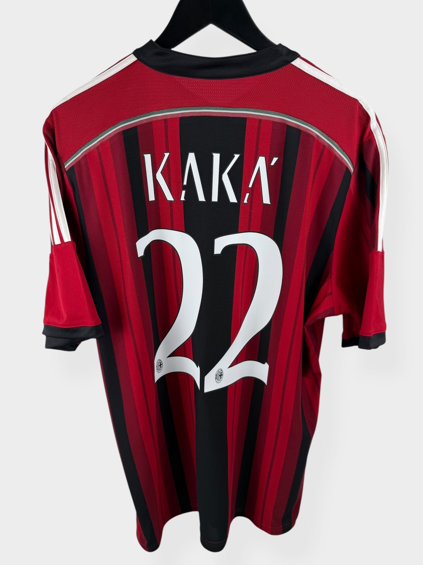 2014-15 AC MILAN HOME SHIRT KAKA #22 XL - Authentic Football Club