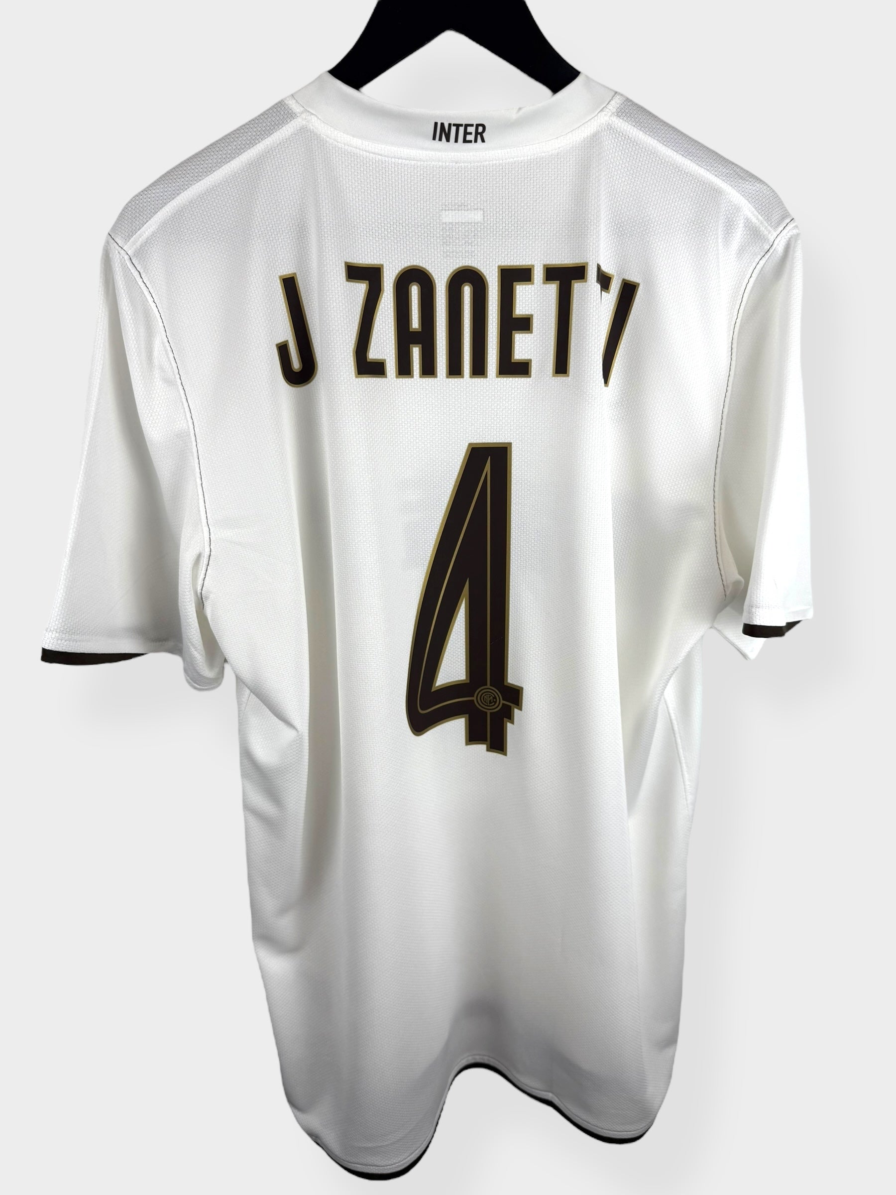 2008-09 INTER MILAN AWAY SHIRT ZANETTI #4 L - Authentic Football Club