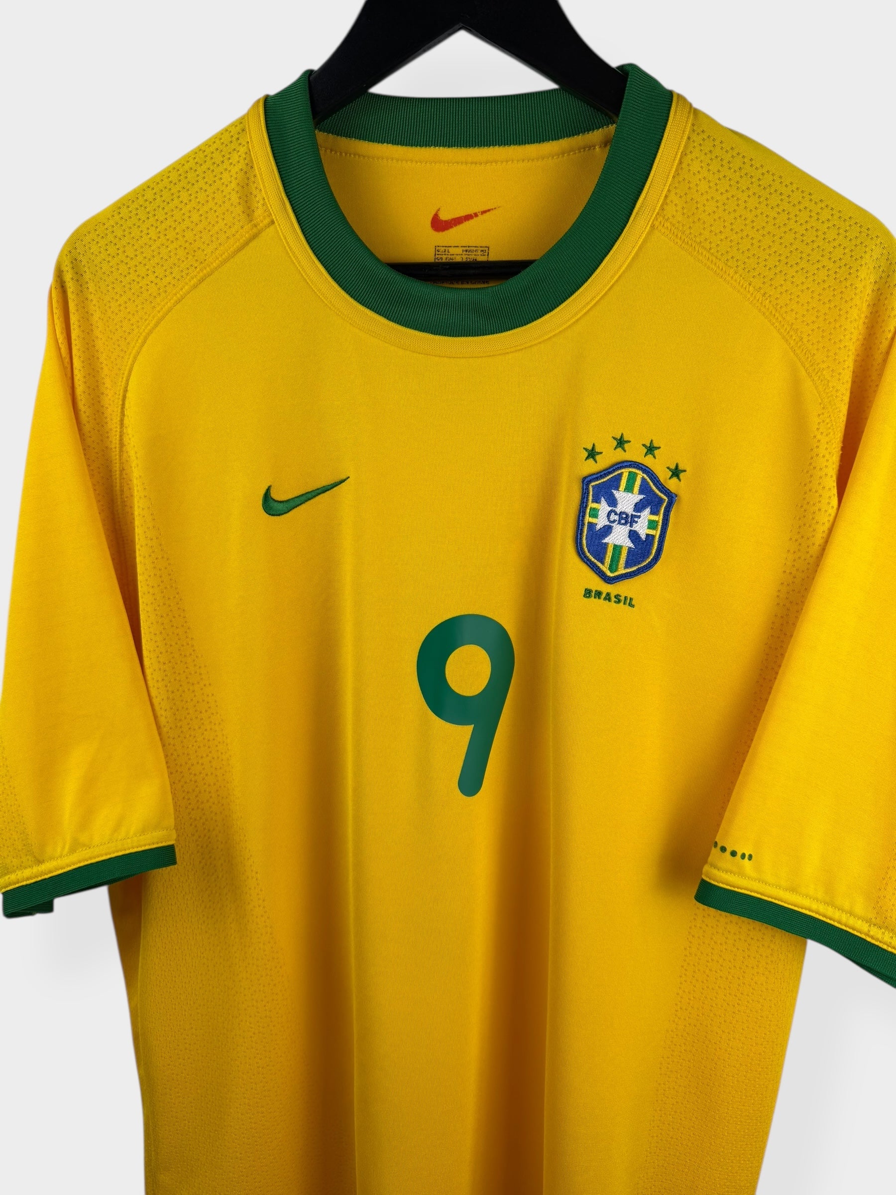 2000-02 BRAZIL HOME SHIRT RONALDO #9 L