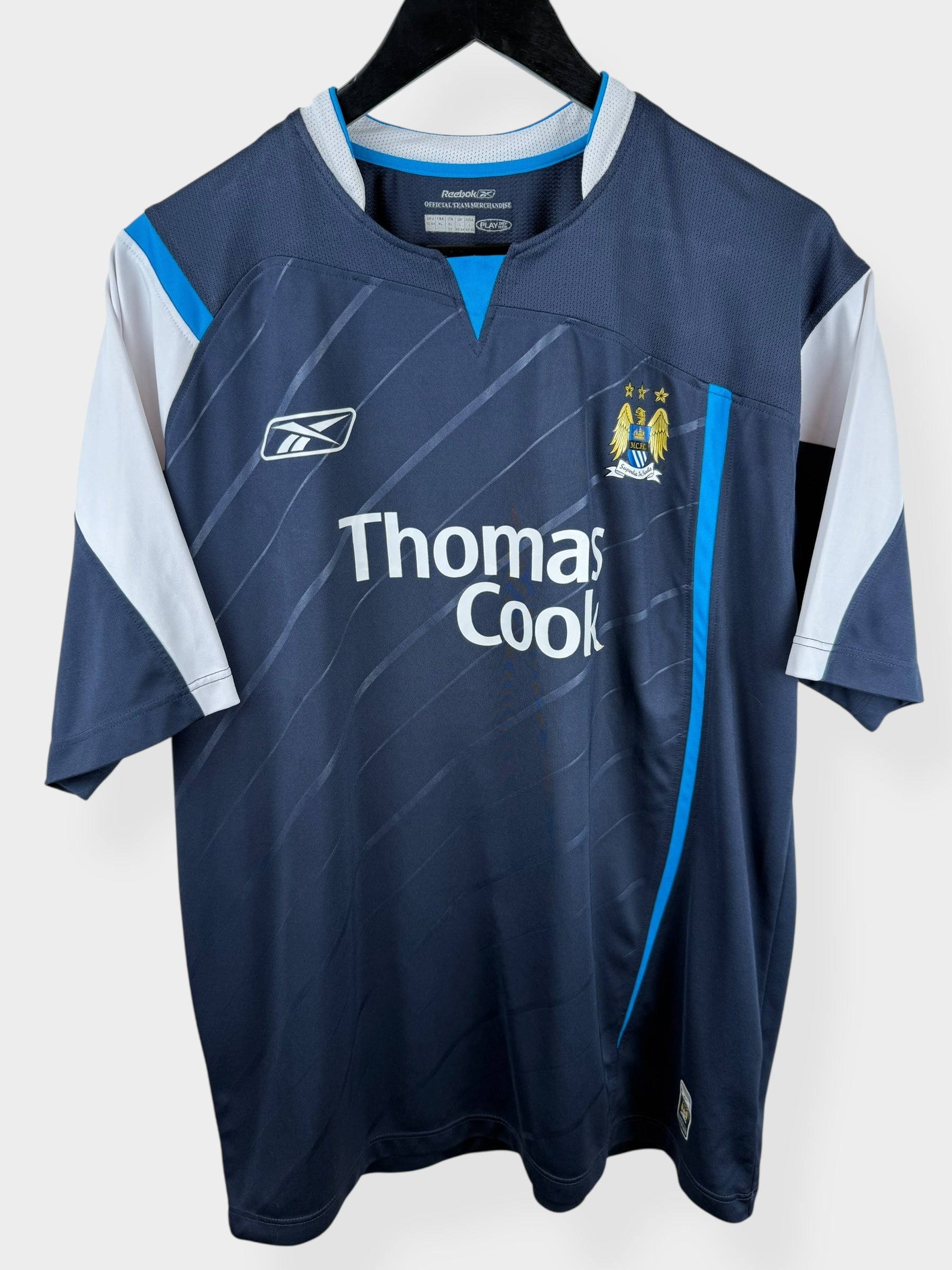 2005-06 MANCHESTER CITY AWAY SHIRT MUSAMPA #14 XL