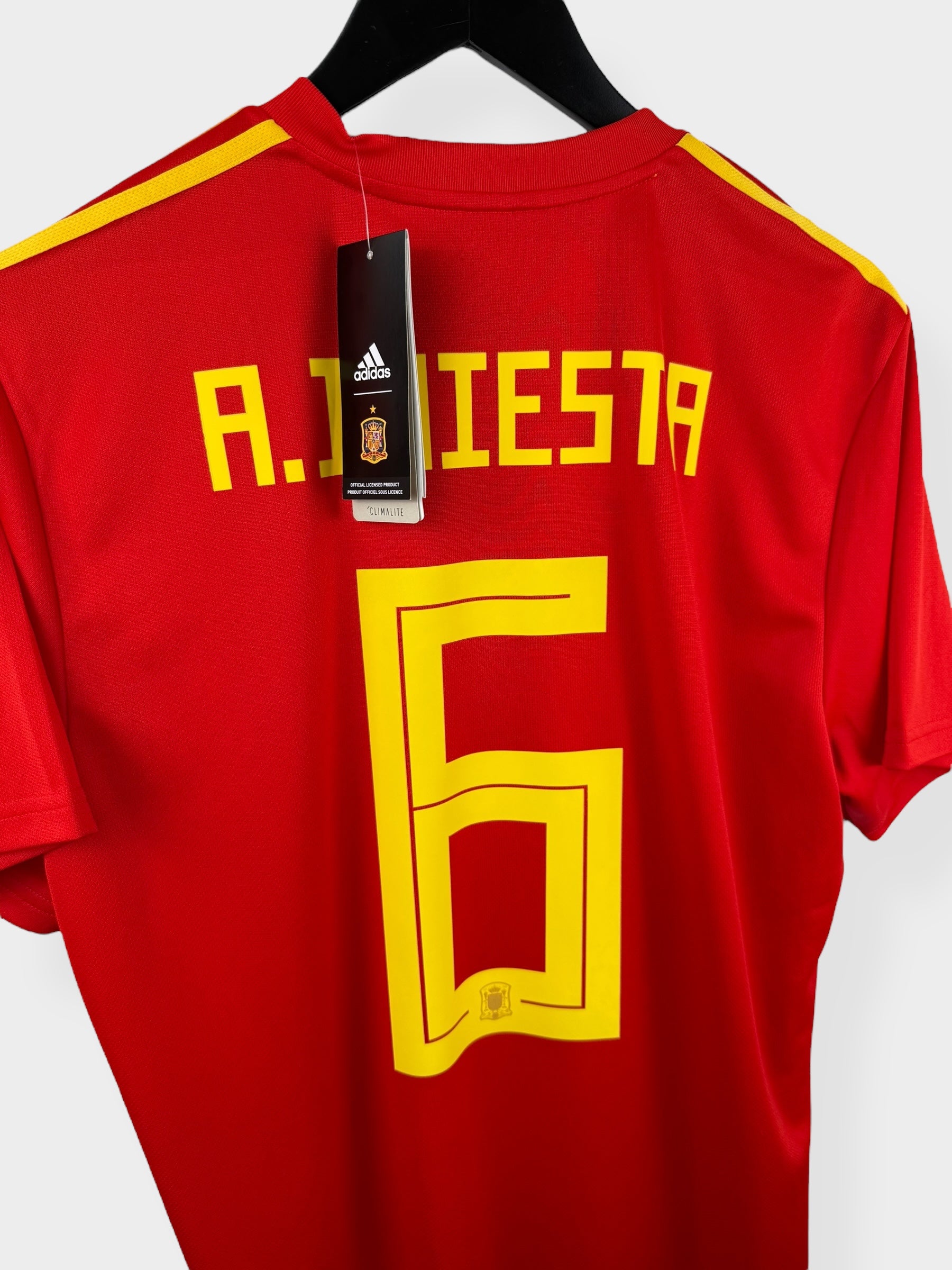 2018-19 SPANIEN HEIMTRIKOT INIESTA #6 L