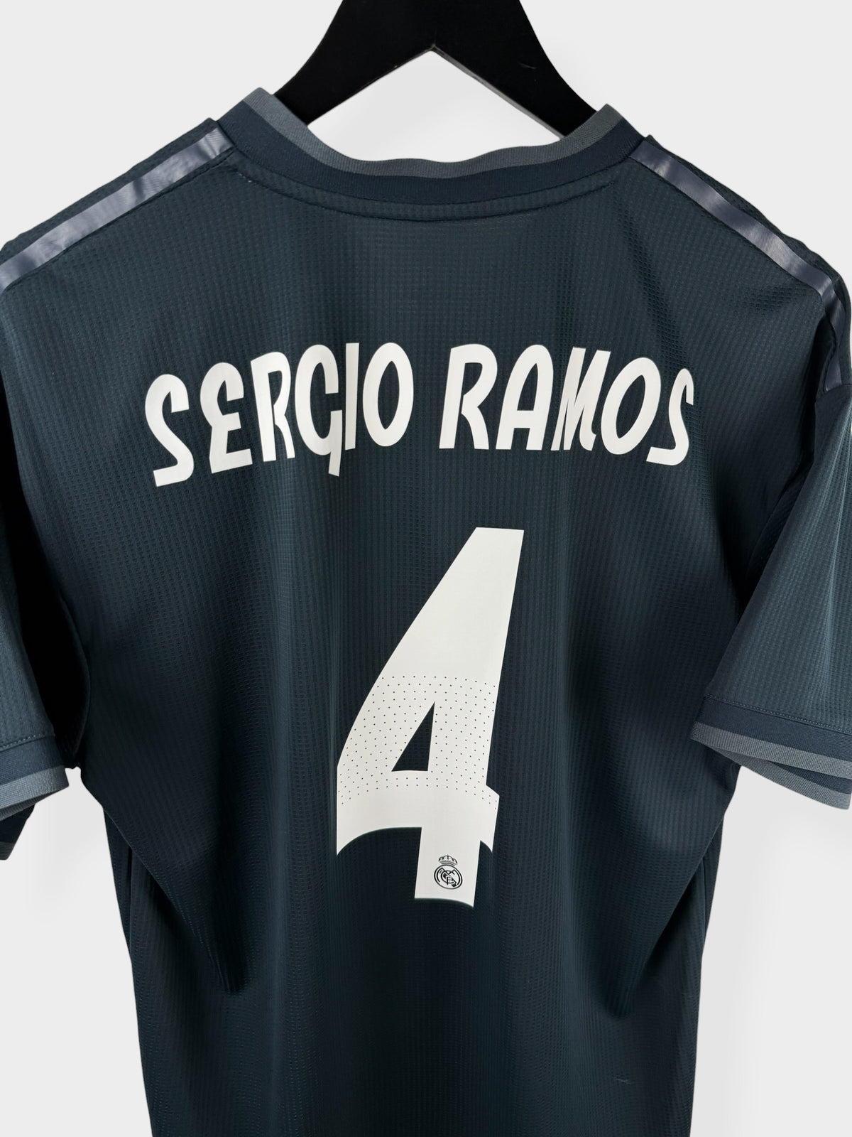2018-19 REAL MADRID AWAY SHIRT PLAYER ISSUE SERGIO RAMOS #4 L