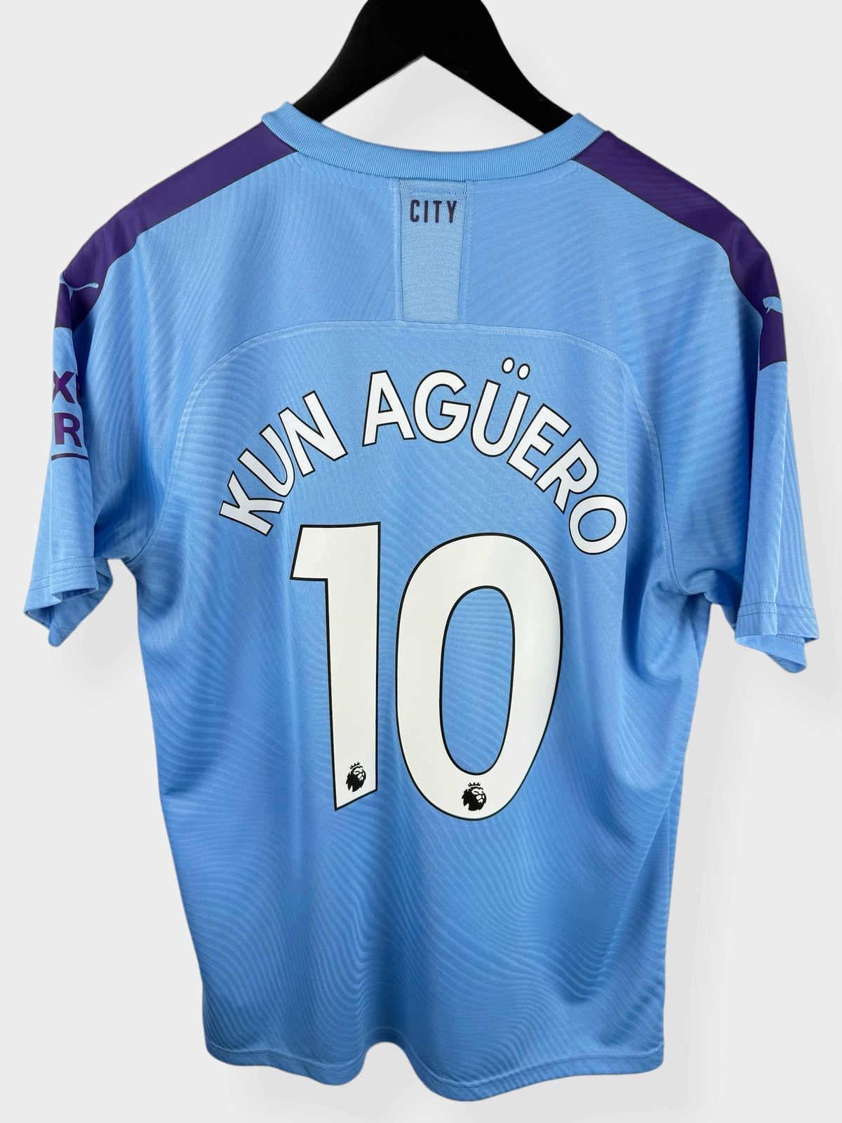 2019-20 MANCHESTER CITY HOME SHIRT KUN AGÜERO #10 L - Authentic Football Club