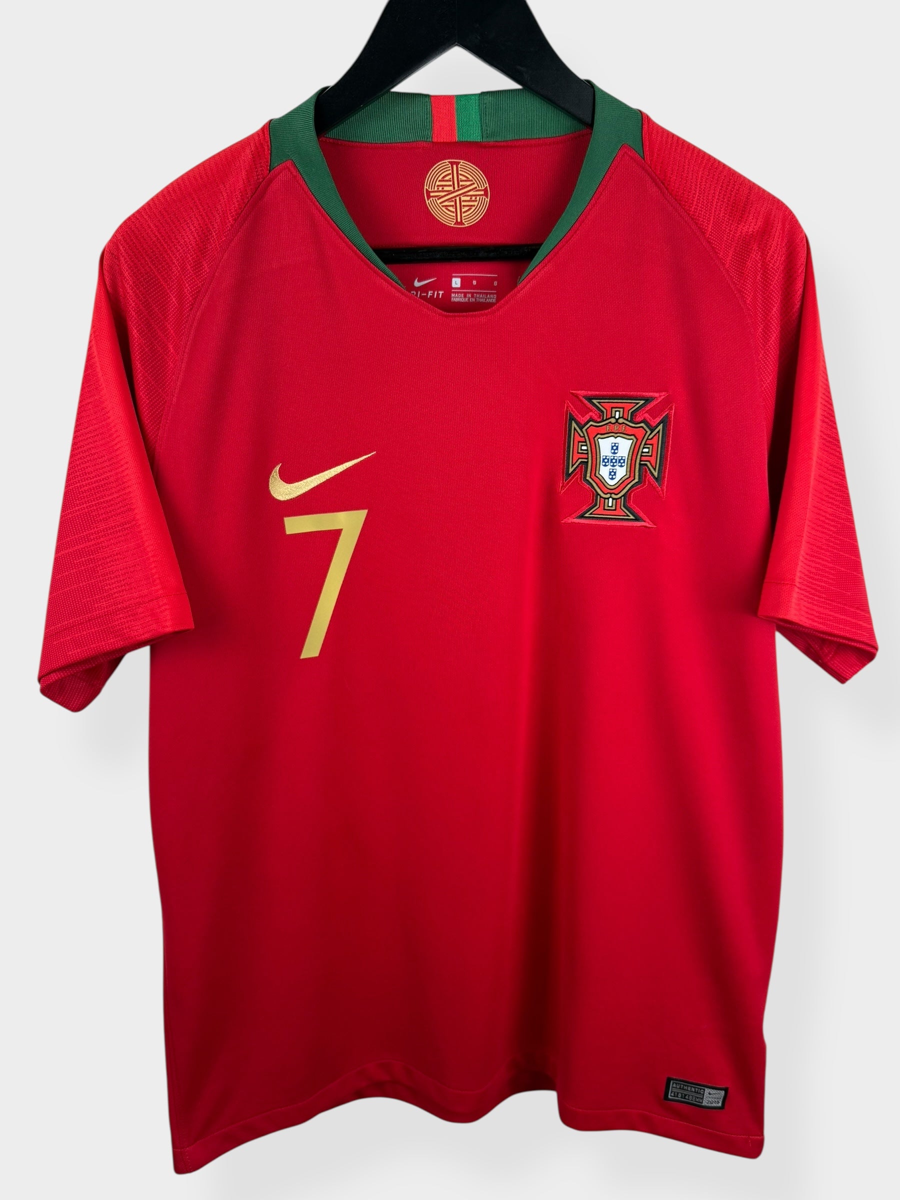 2018-19 PORTUGAL HOME SHIRT RONALDO #7 L