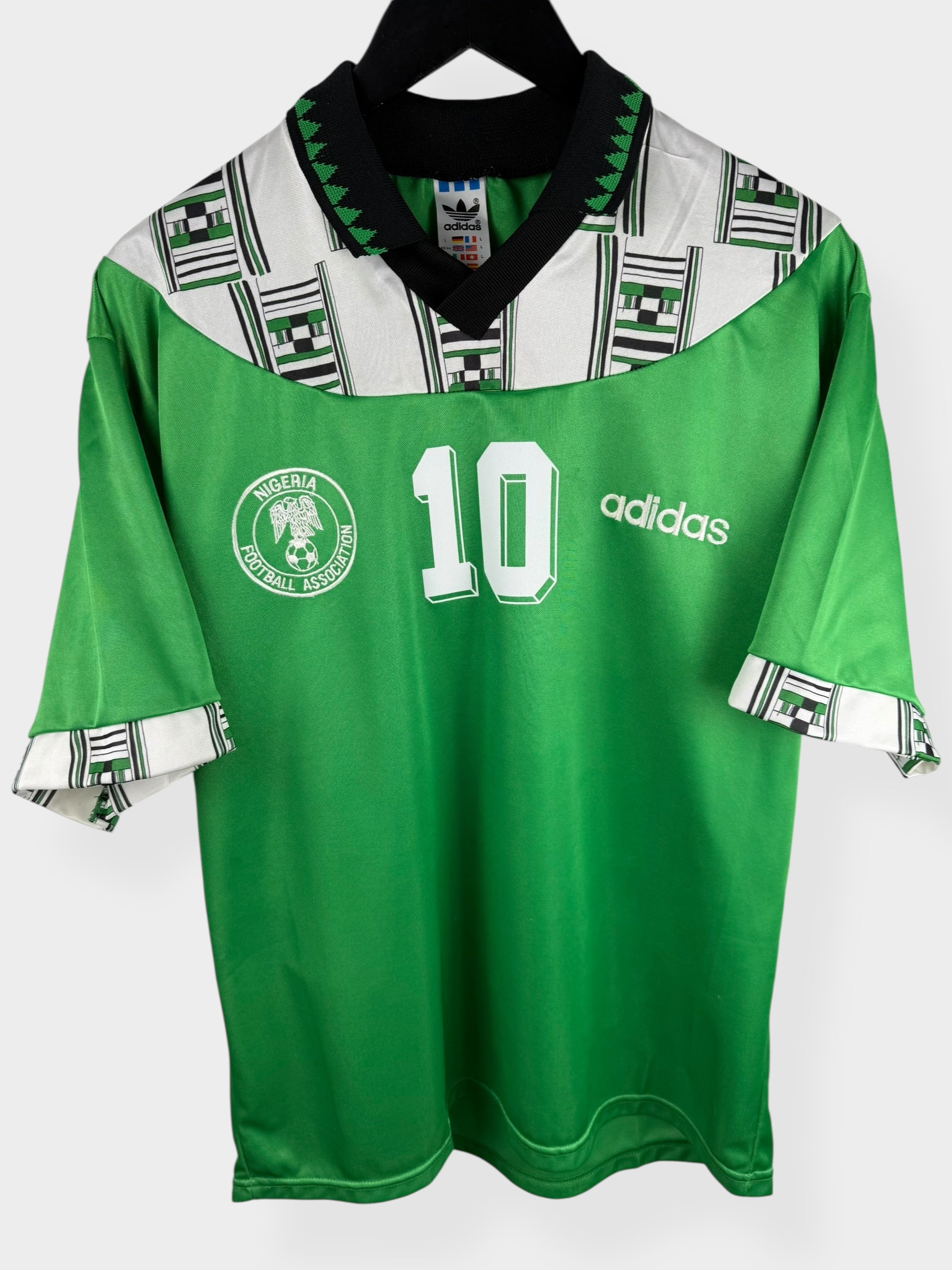 1994-95 NIGERIA HOME SHIRT OKOCHA #10 L - Authentic Football Club