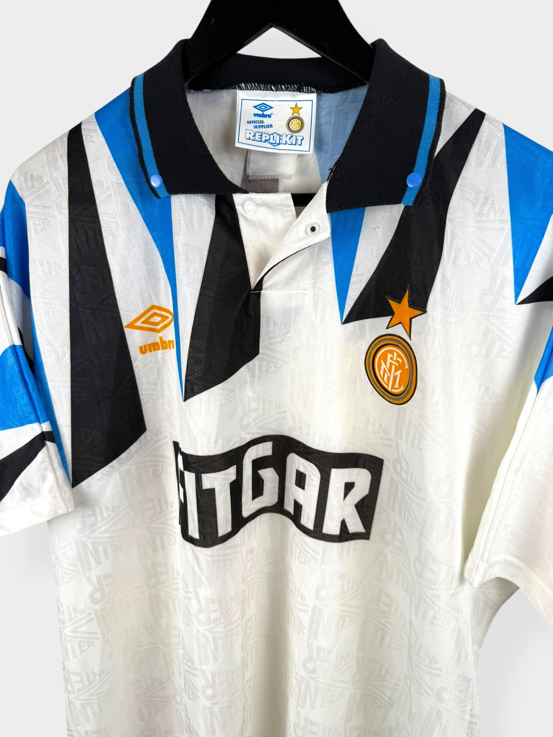 1991-92 INTER MILAN MAILLOT EXTÉRIEUR XXL