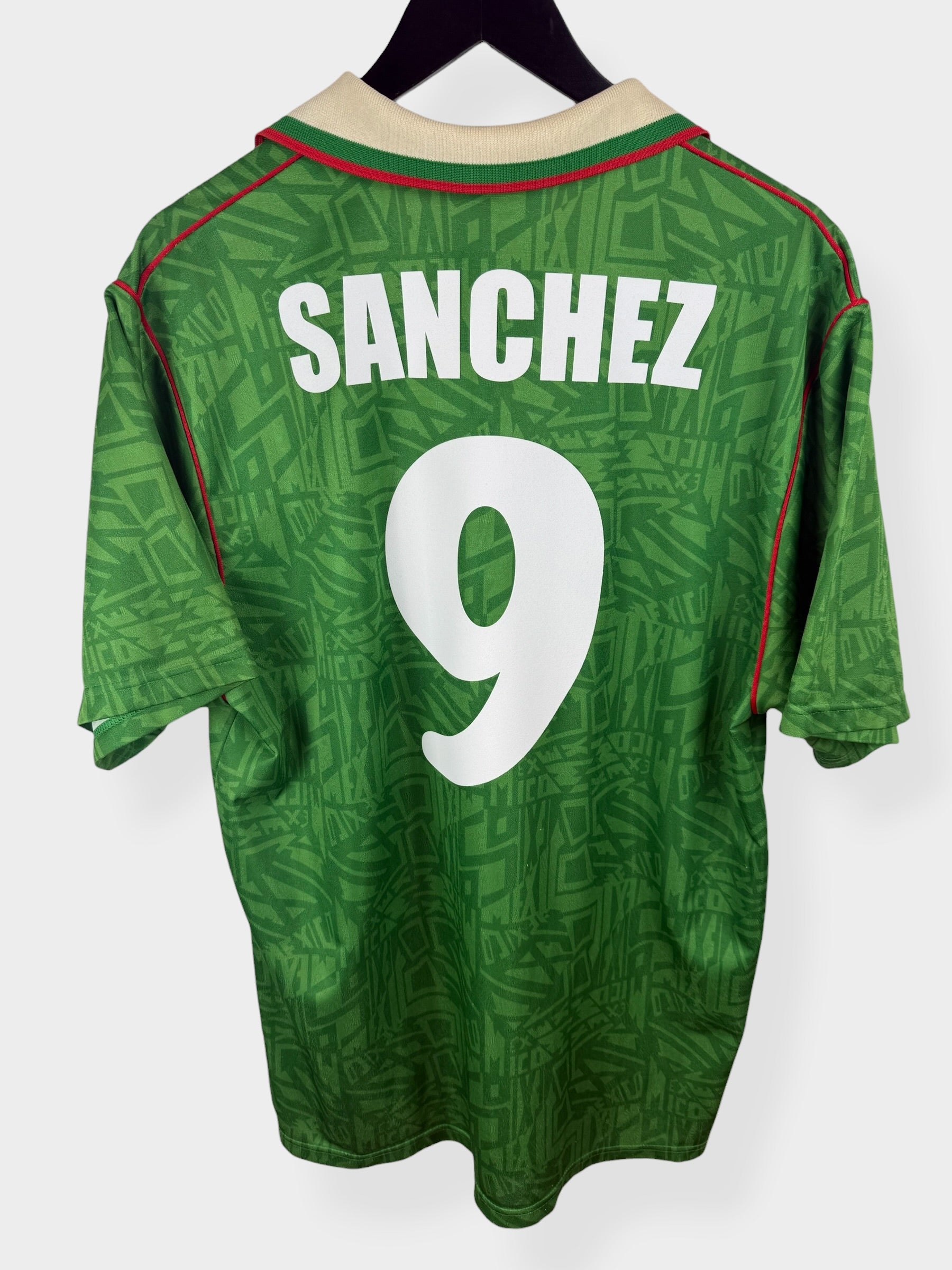 1994-95 MEXICO HOME SHIRT SANCHEZ #9 XL