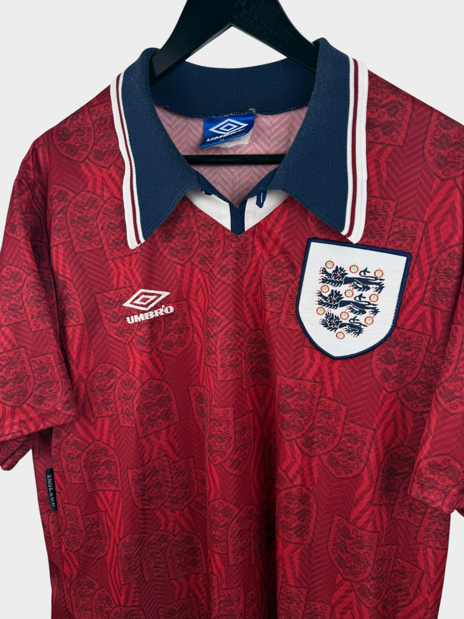 MAILLOT EXTÉRIEUR ANGLETERRE 1993-95 XL