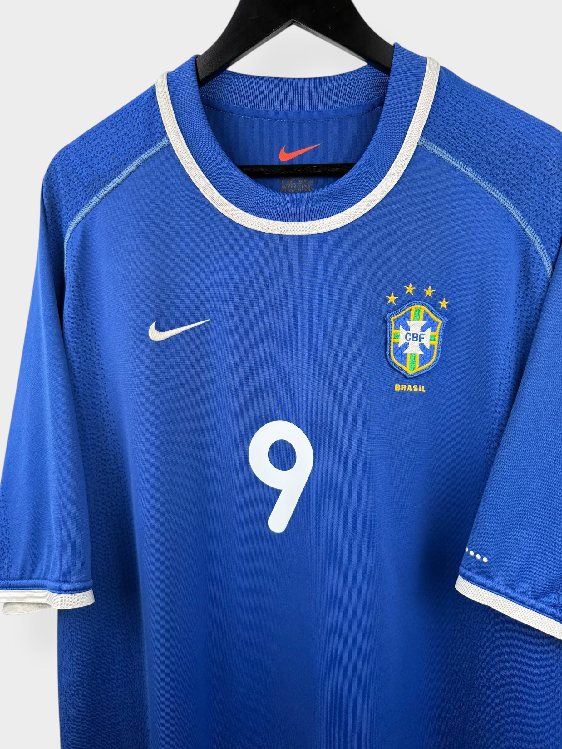 2000-02 BRAZIL AWAY SHIRT RONALDO #9 XL
