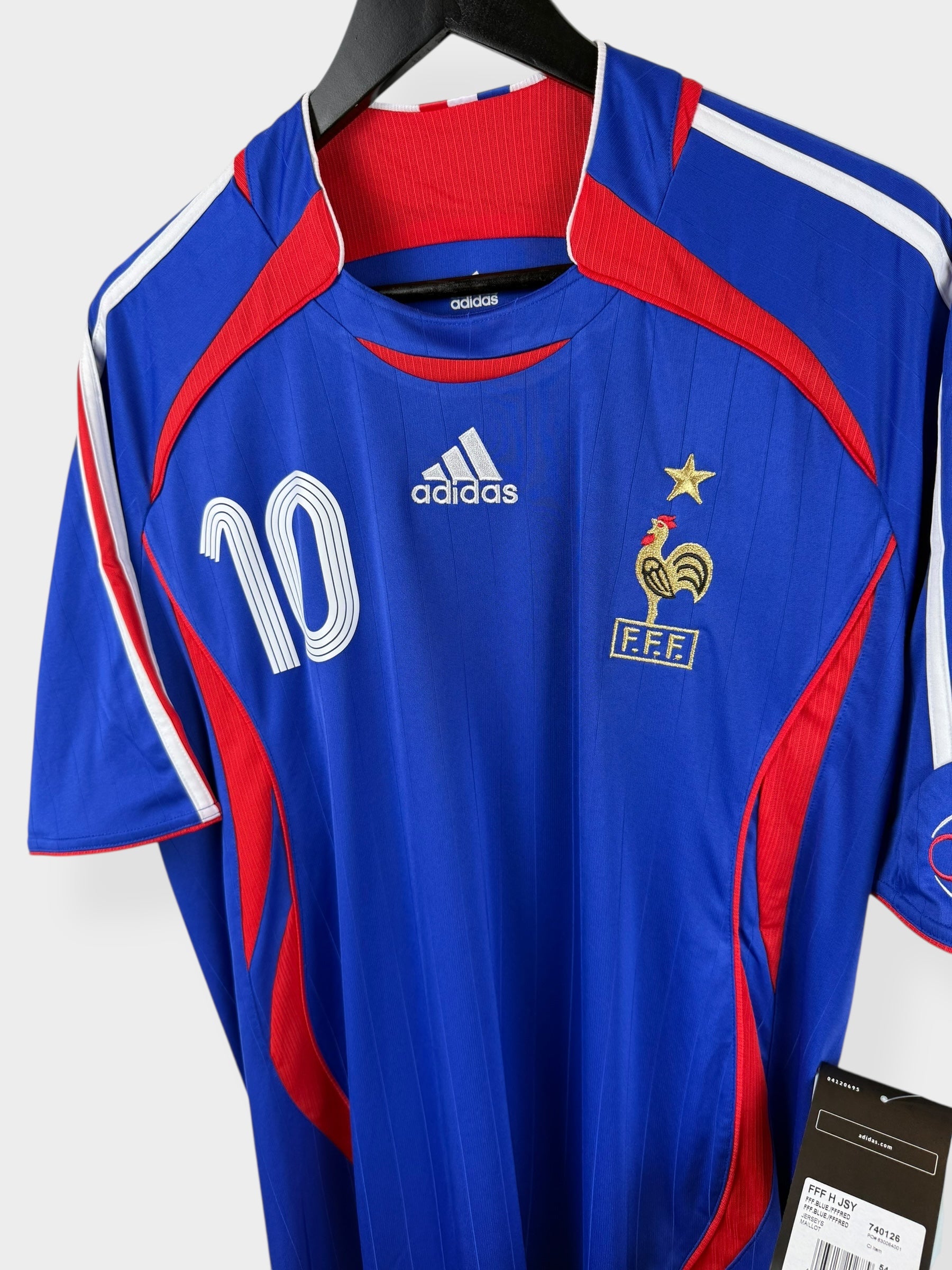 2006-07 FRANCE HOME SHIRT ZIDANE #10 L - Authentic Football Club