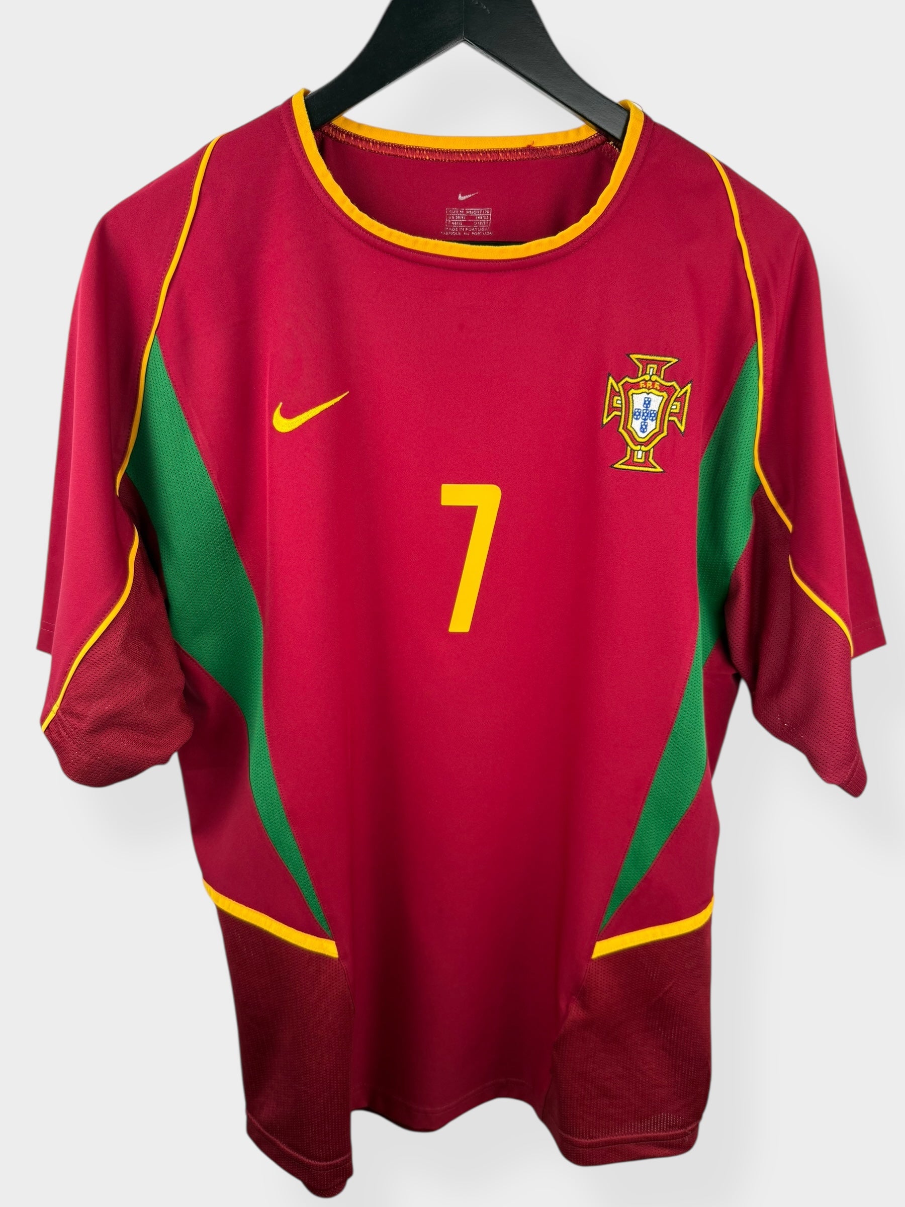 2002-04 PORTUGAL HOME SHIRT FIGO #7 M
