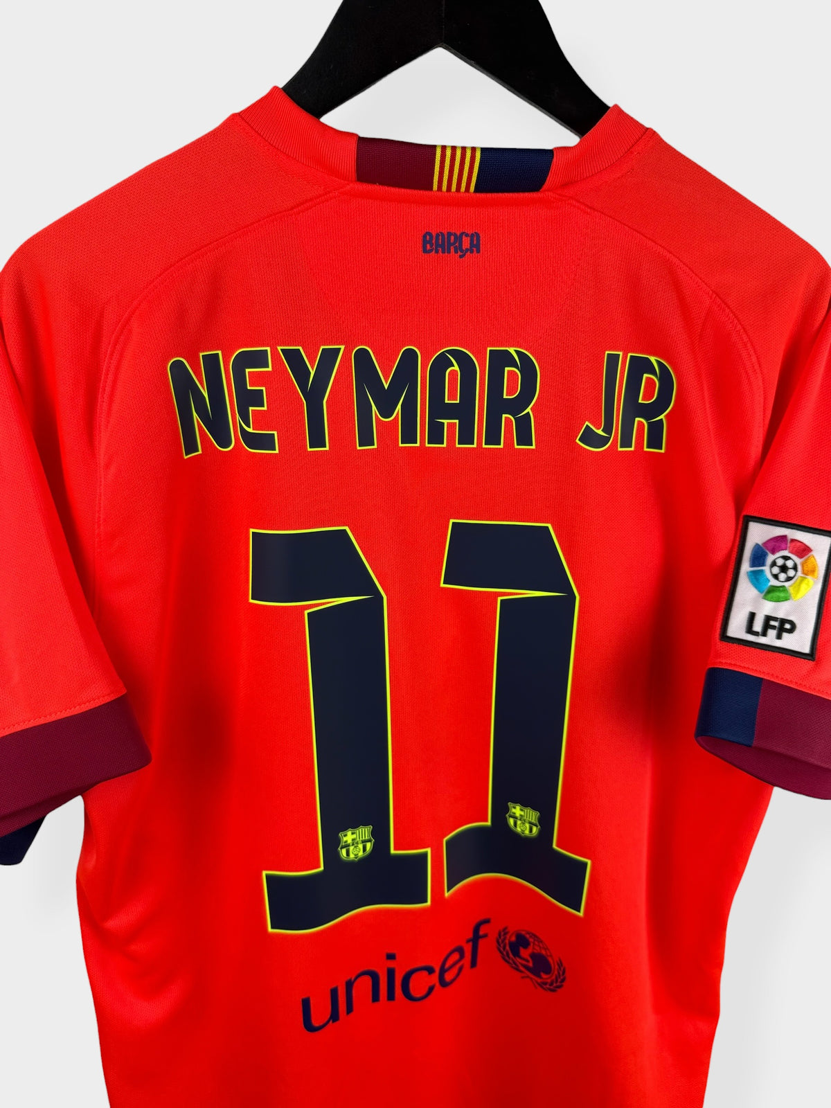 2014-15 BARCELONA AWAY SHIRT NEYMAR JR #11 L