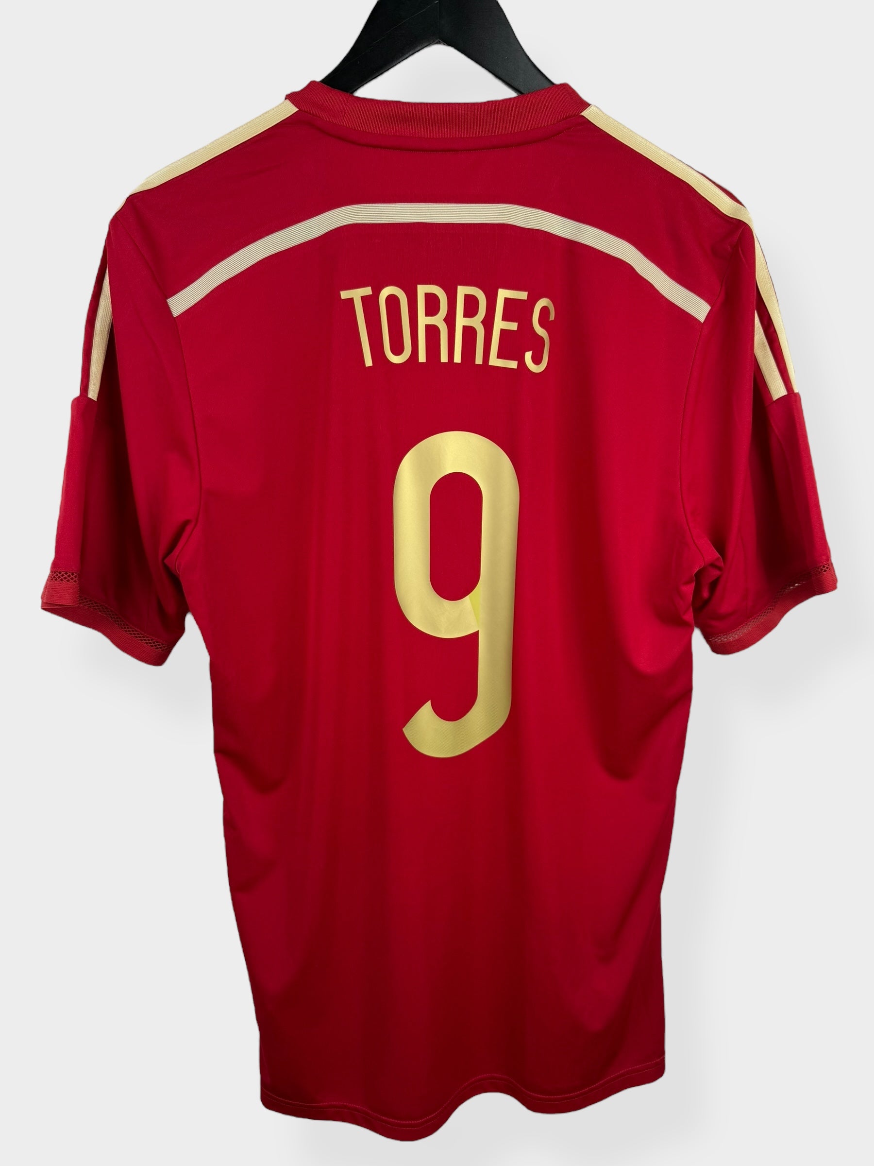 2014-15 SPAIN HOME SHIRT PLAYER ISSUE TORRES #9 L