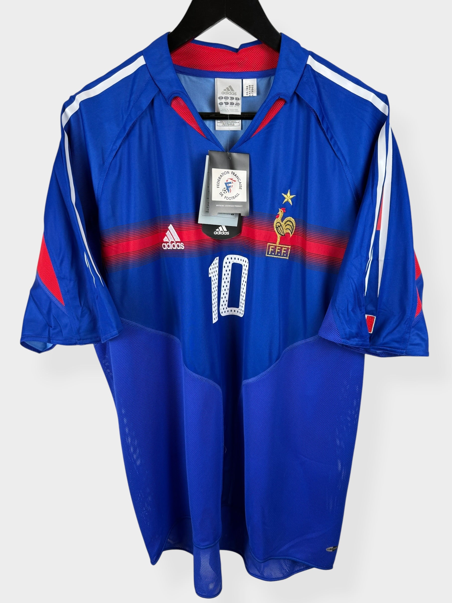 MAILLOT DOMICILE FRANCE 2004-06 ZIDANE #10 XL