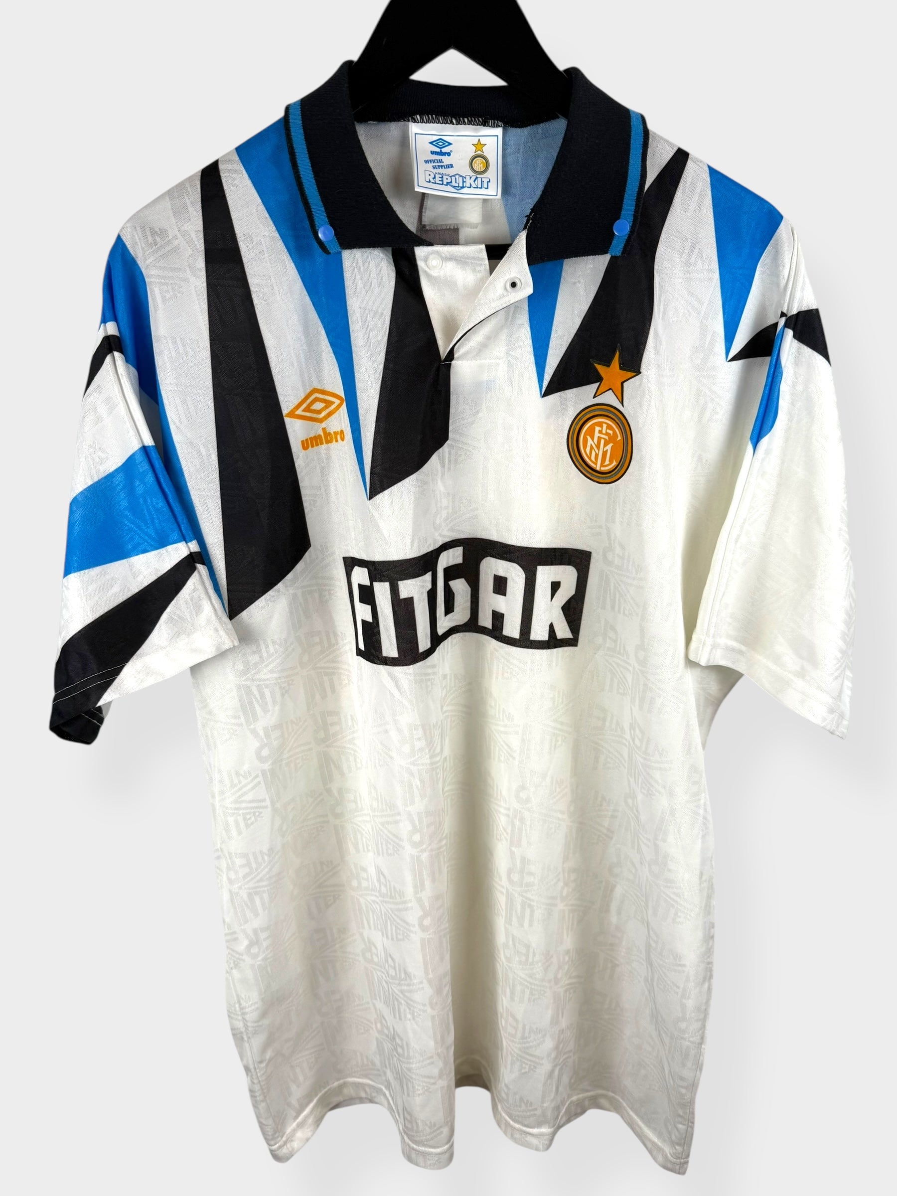 1991-92 INTER MILAN AWAY SHIRT XXL