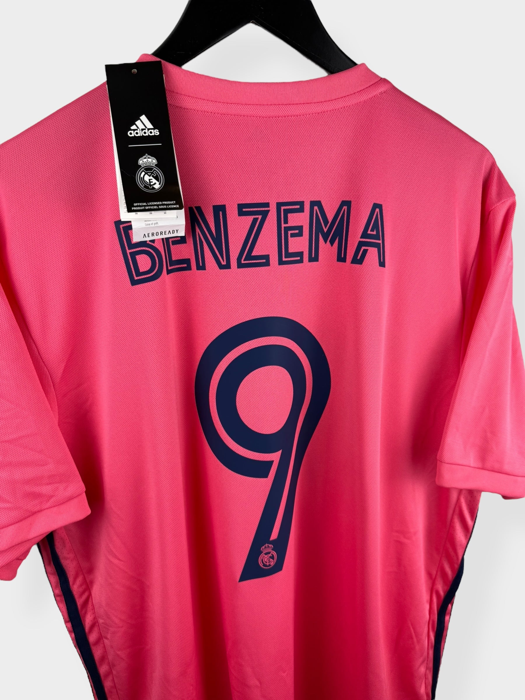 2020-21 REAL MADRID AWAY SHIRT BENZEMA #9 XL - Authentic Football Club