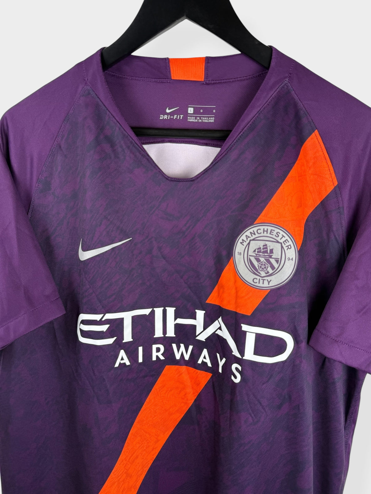 2018-19 MANCHESTER CITY THIRD SHIRT KUN AGUERO #10 L