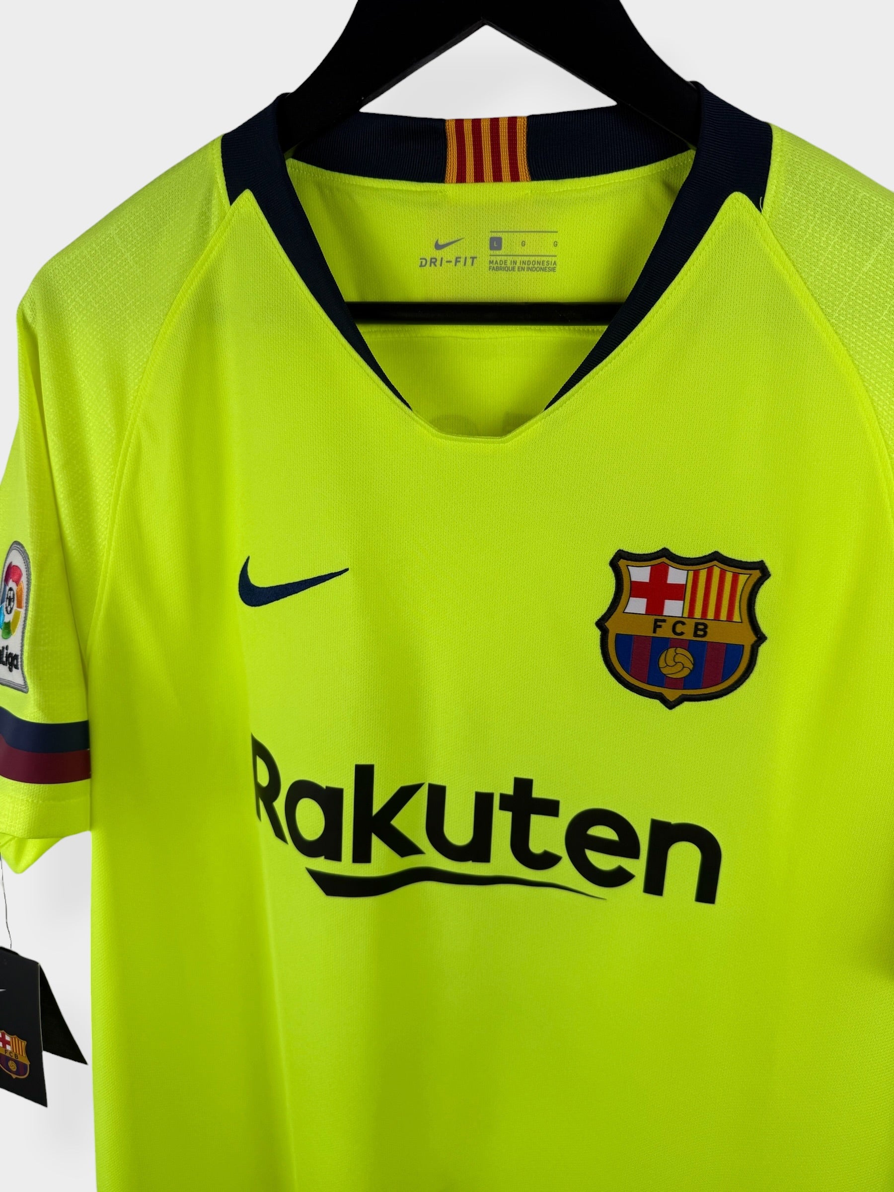 2018-19 BARCELONA AWAY SHIRT MESSI #10 L