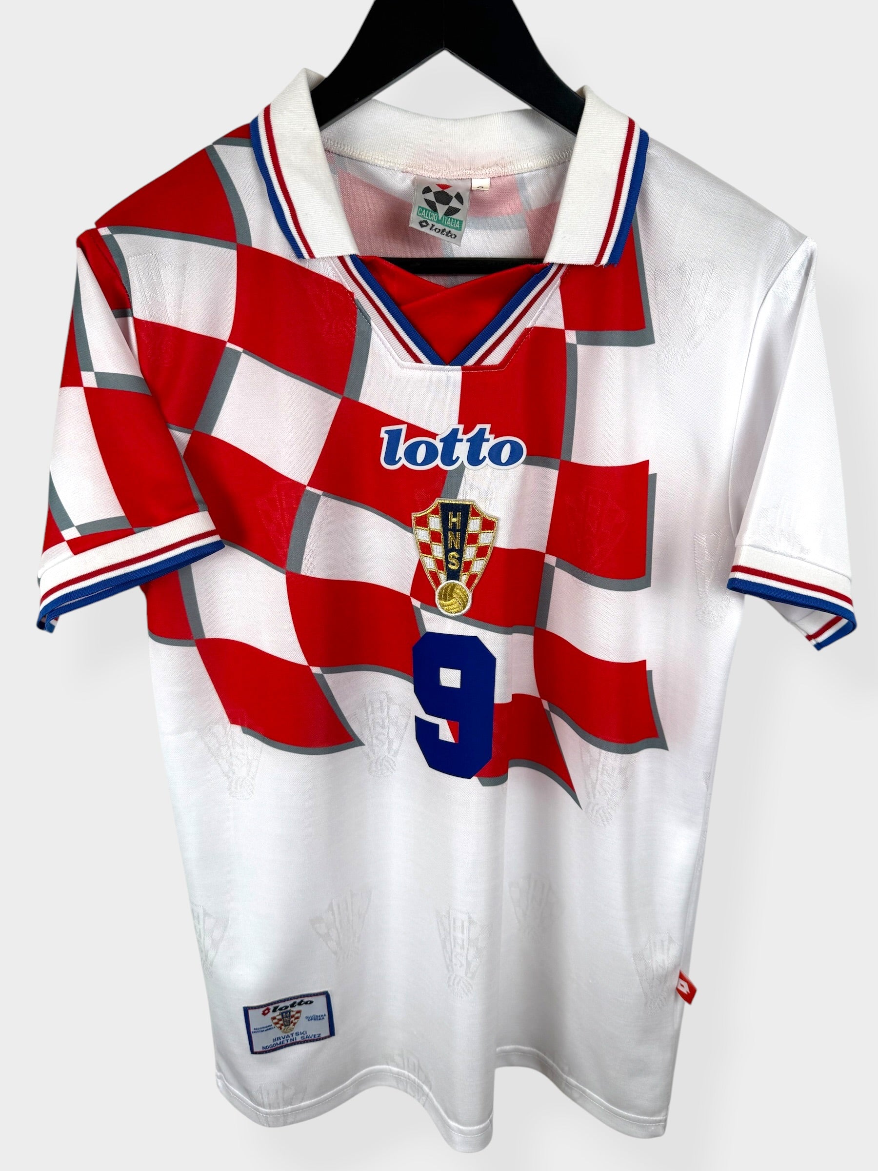MAILLOT DOMICILE CROATIE 1998-01 SUKER #9 S