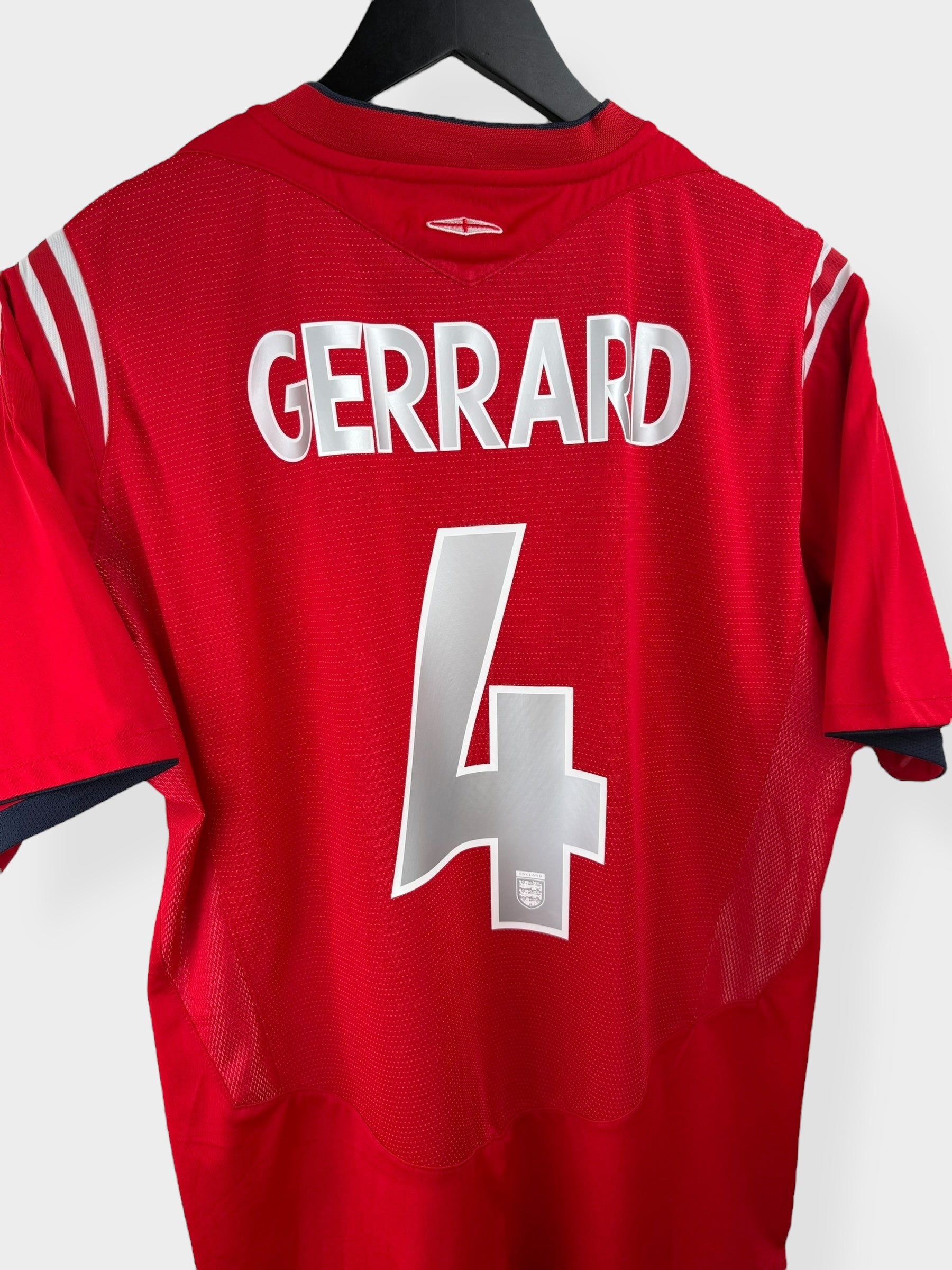 2004-06 ENGLAND AUSWÄRTSTRIKOT GERRARD #4 L