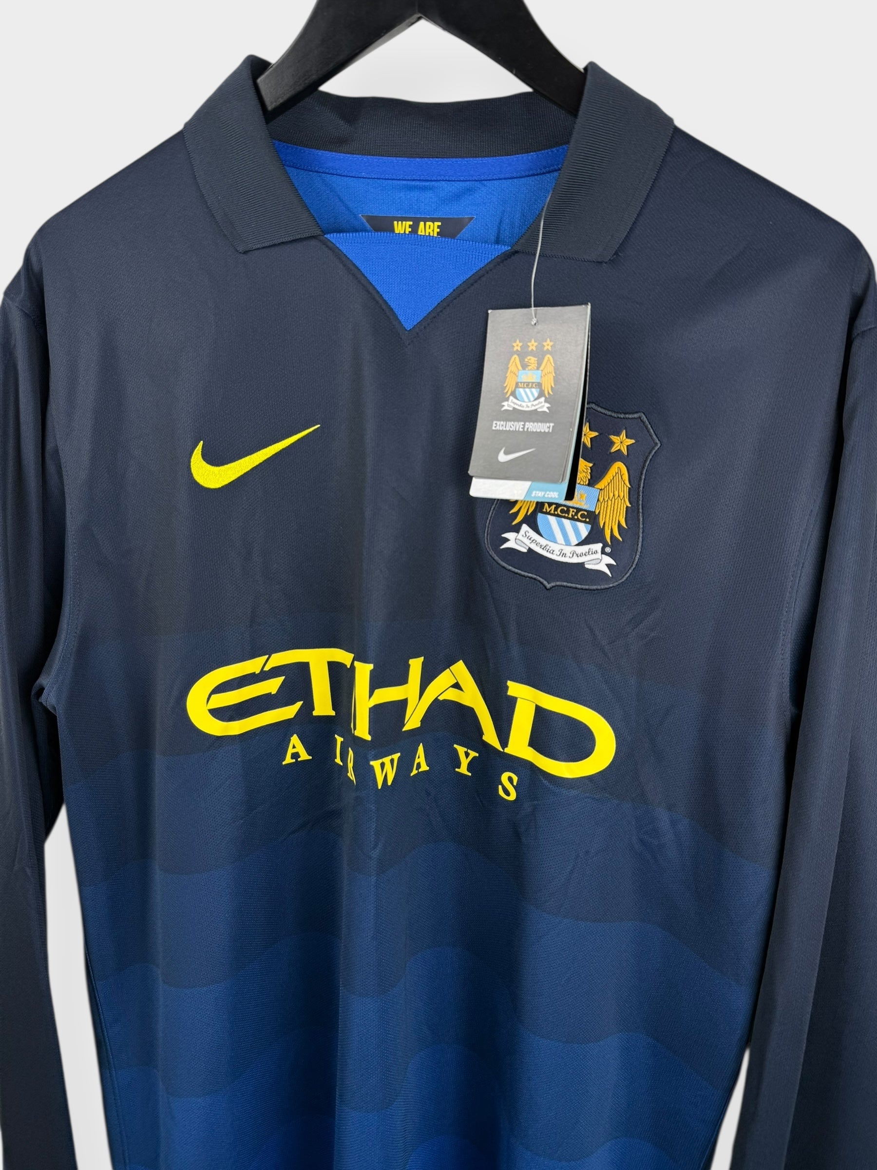 2014-15 MANCHESTER CITY AWAY SHIRT LS L - Authentic Football Club