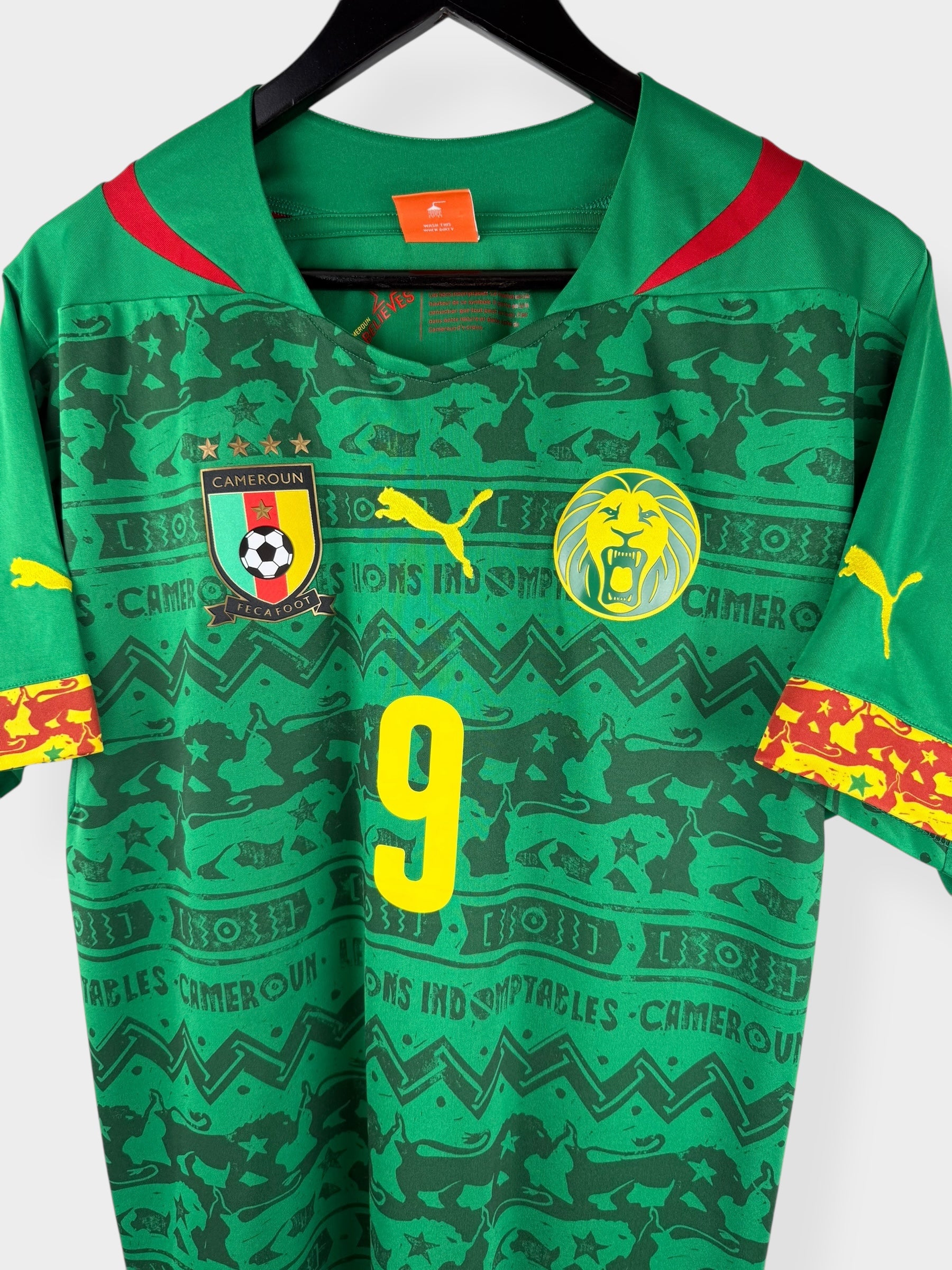 2014-16 CAMEROON HOME SHIRT ETO'O #9 M