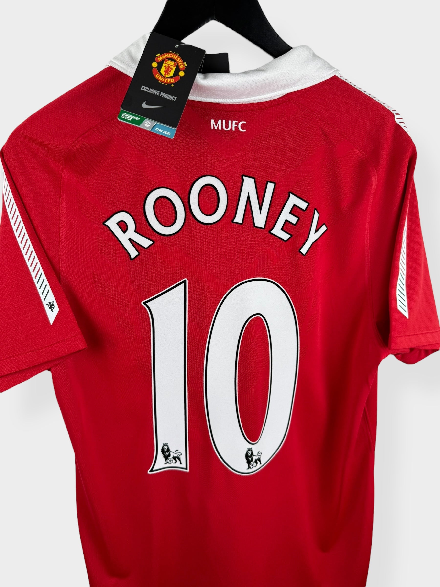 2010-11 MANCHESTER UNITED HOME SHIRT ROONEY #10 M - Authentic Football Club