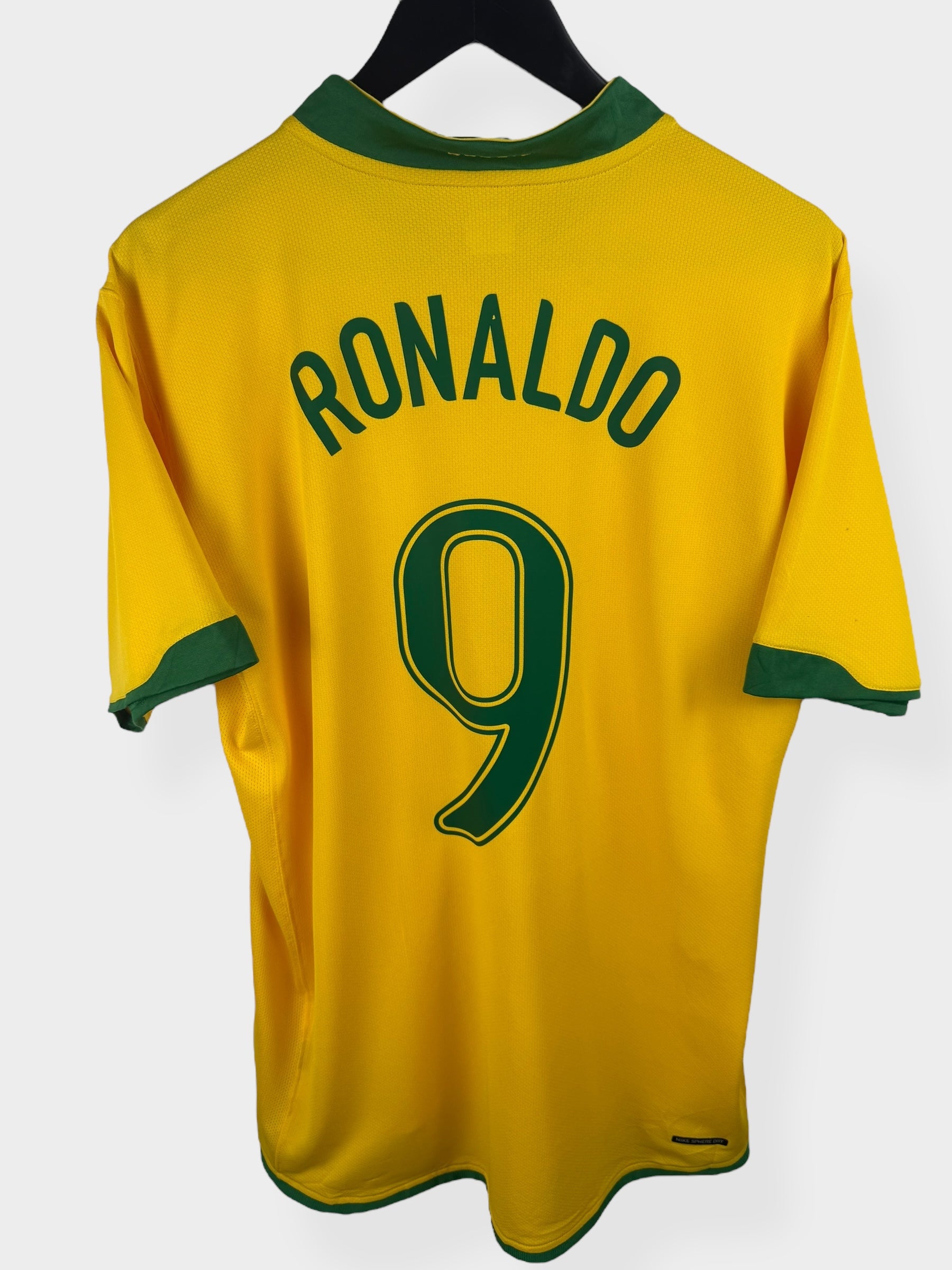 2006-08 BRAZIL HOME SHIRT RONALDO #9 L - Authentic Football Club