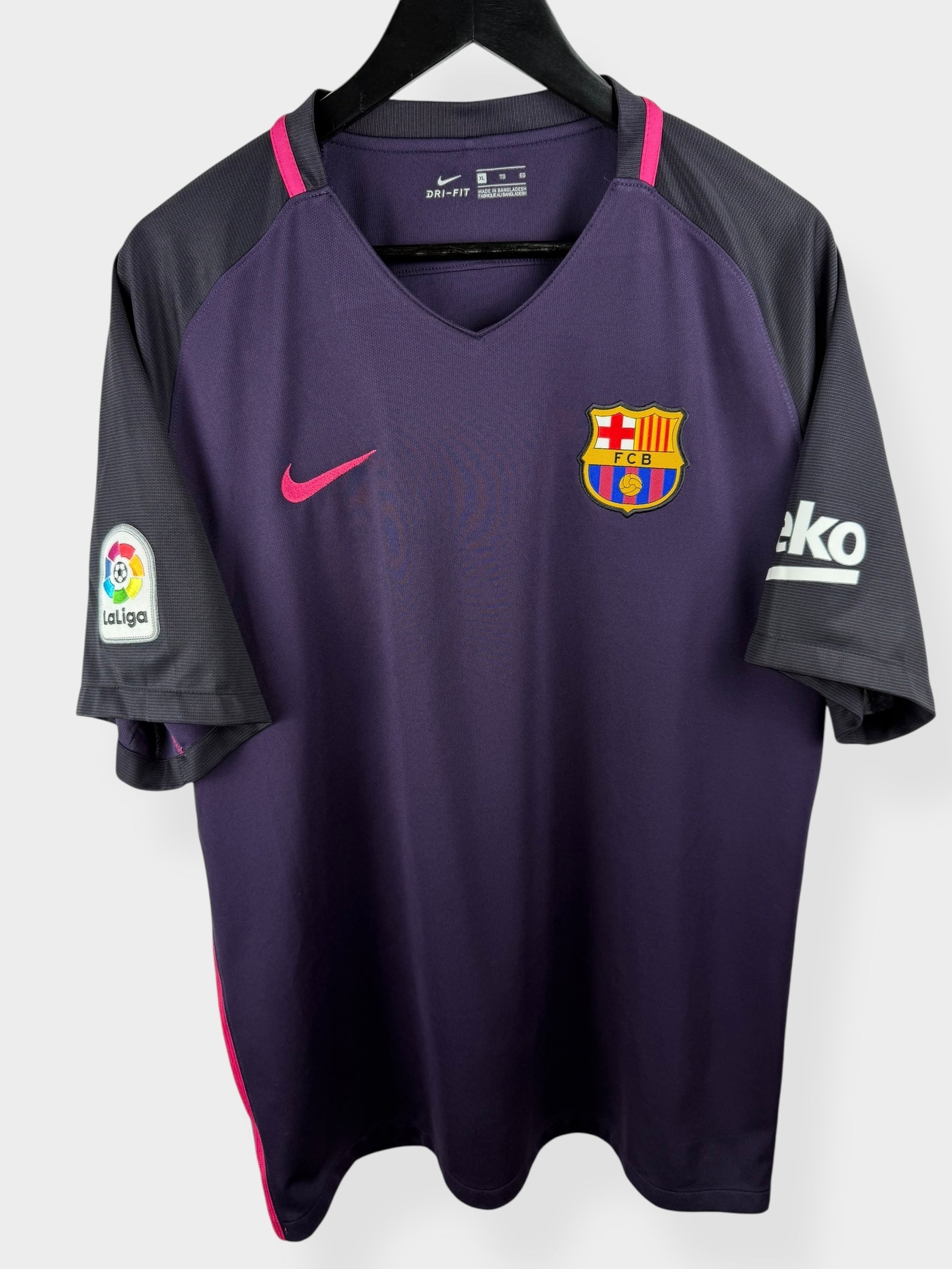 2016-17 BARCELONA AWAY SHIRT NEYMAR #11 XL - Authentic Football Club