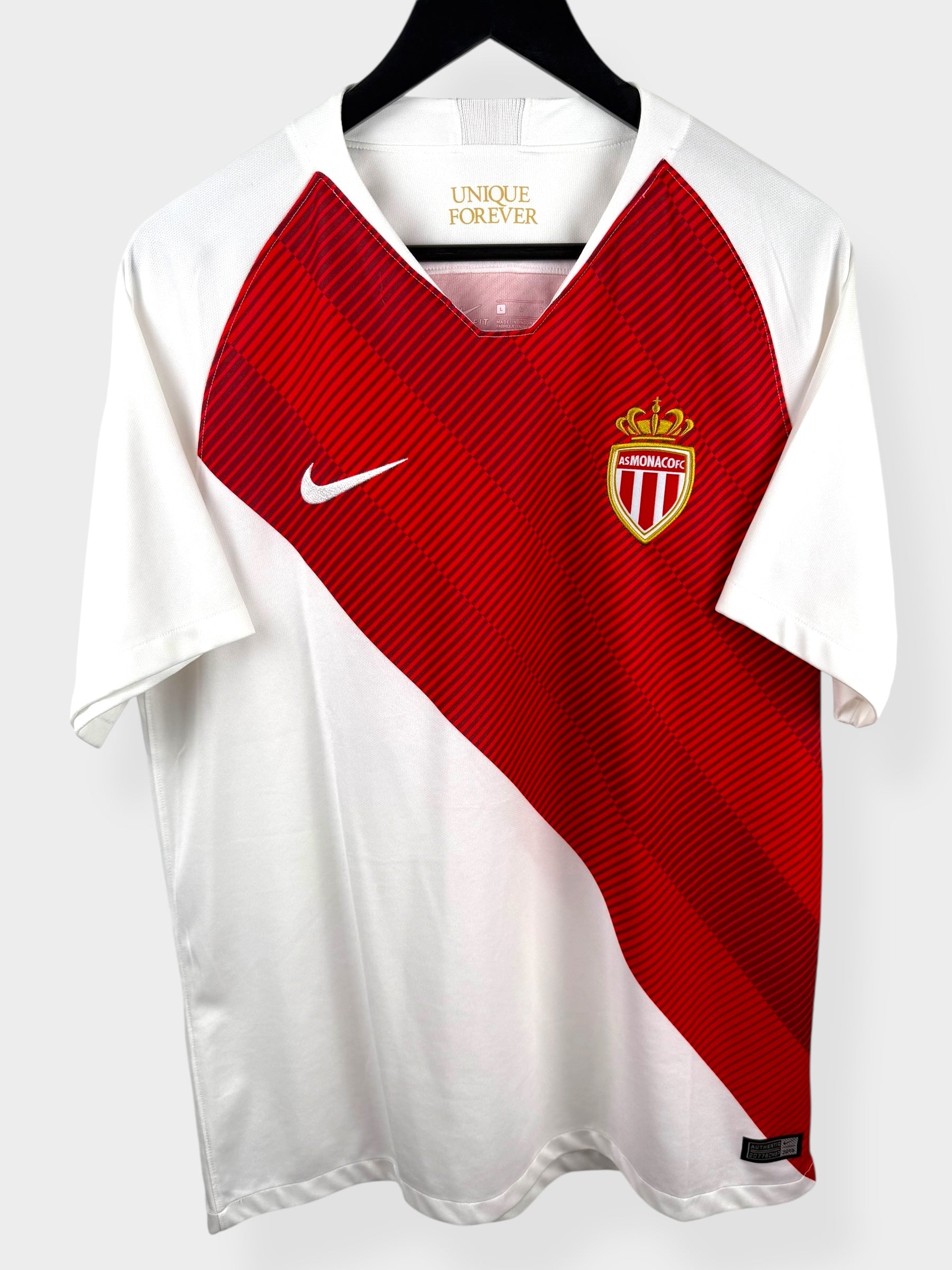 2018-19 AS MONACO HOME SHIRT L - Authentic Football Club