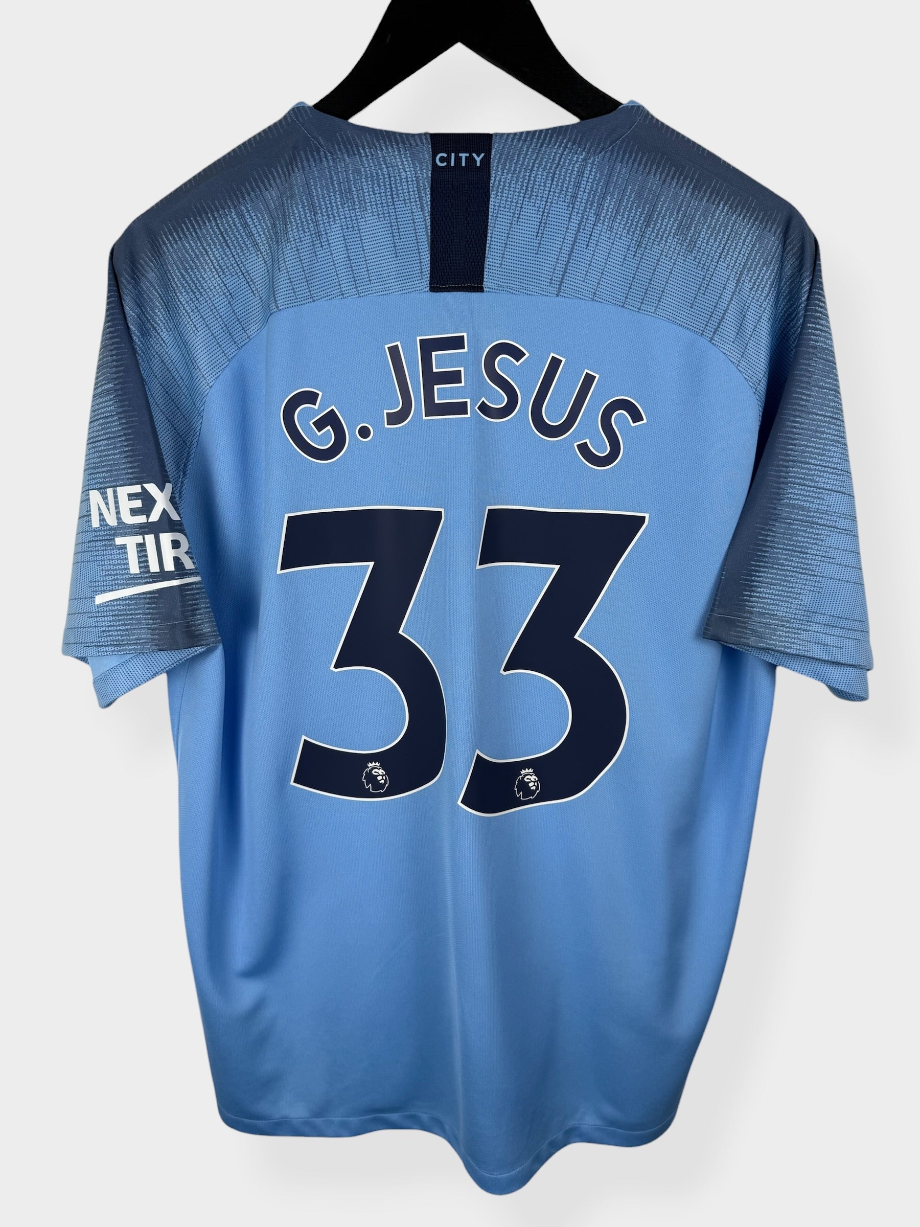MAILLOT DOMICILE MANCHESTER CITY 2018-19 G. JESUS #33 XL