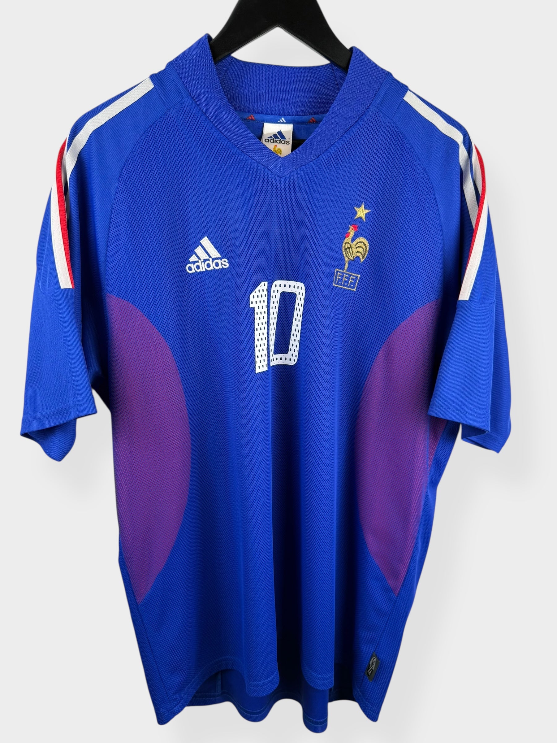 2002-04 FRANCE HOME SHIRT ZIDANE #10 XL