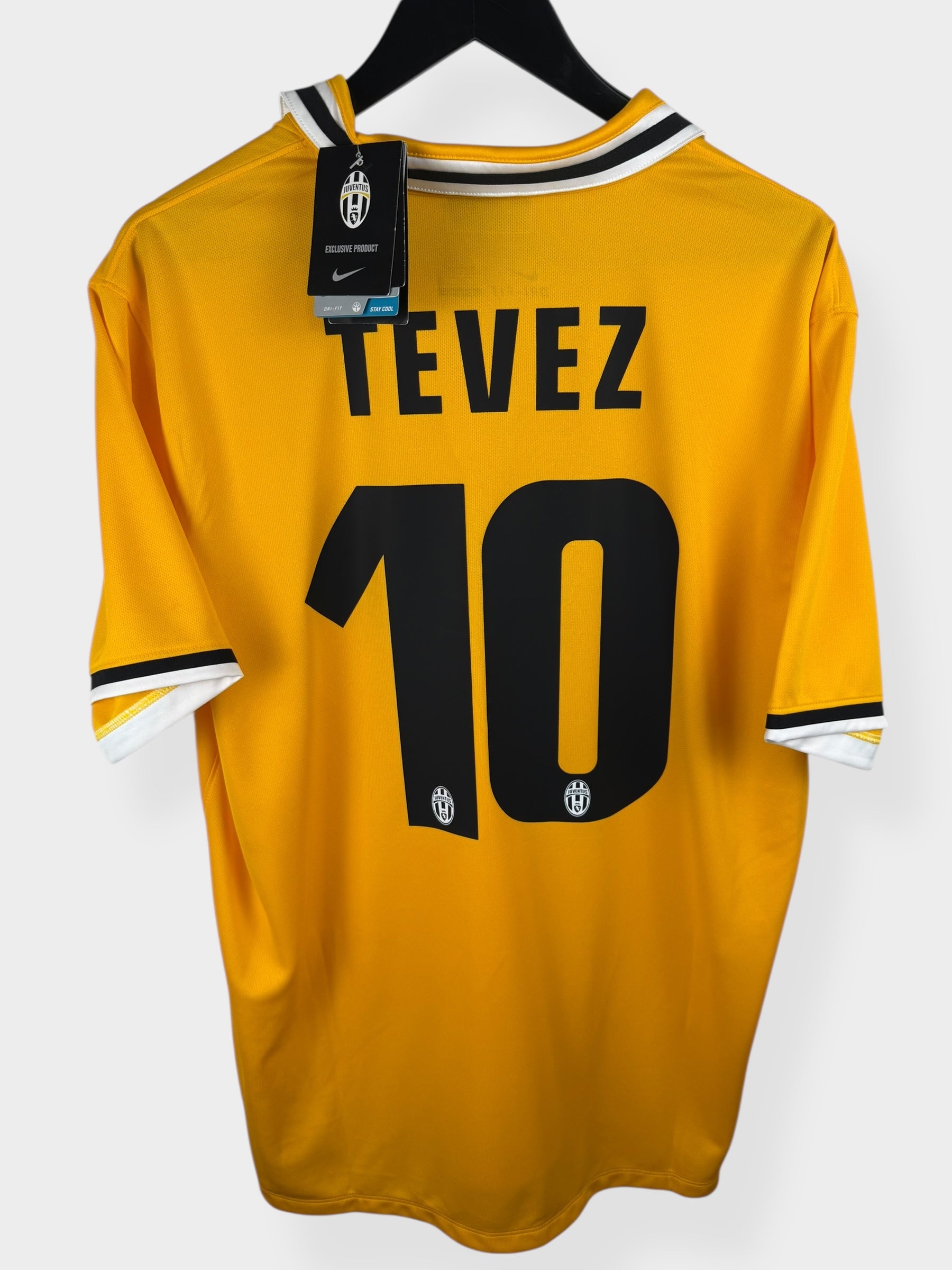 2013-14 JUVENTUS AWAY SHIRT TEVEZ #10 XL - Authentic Football Club