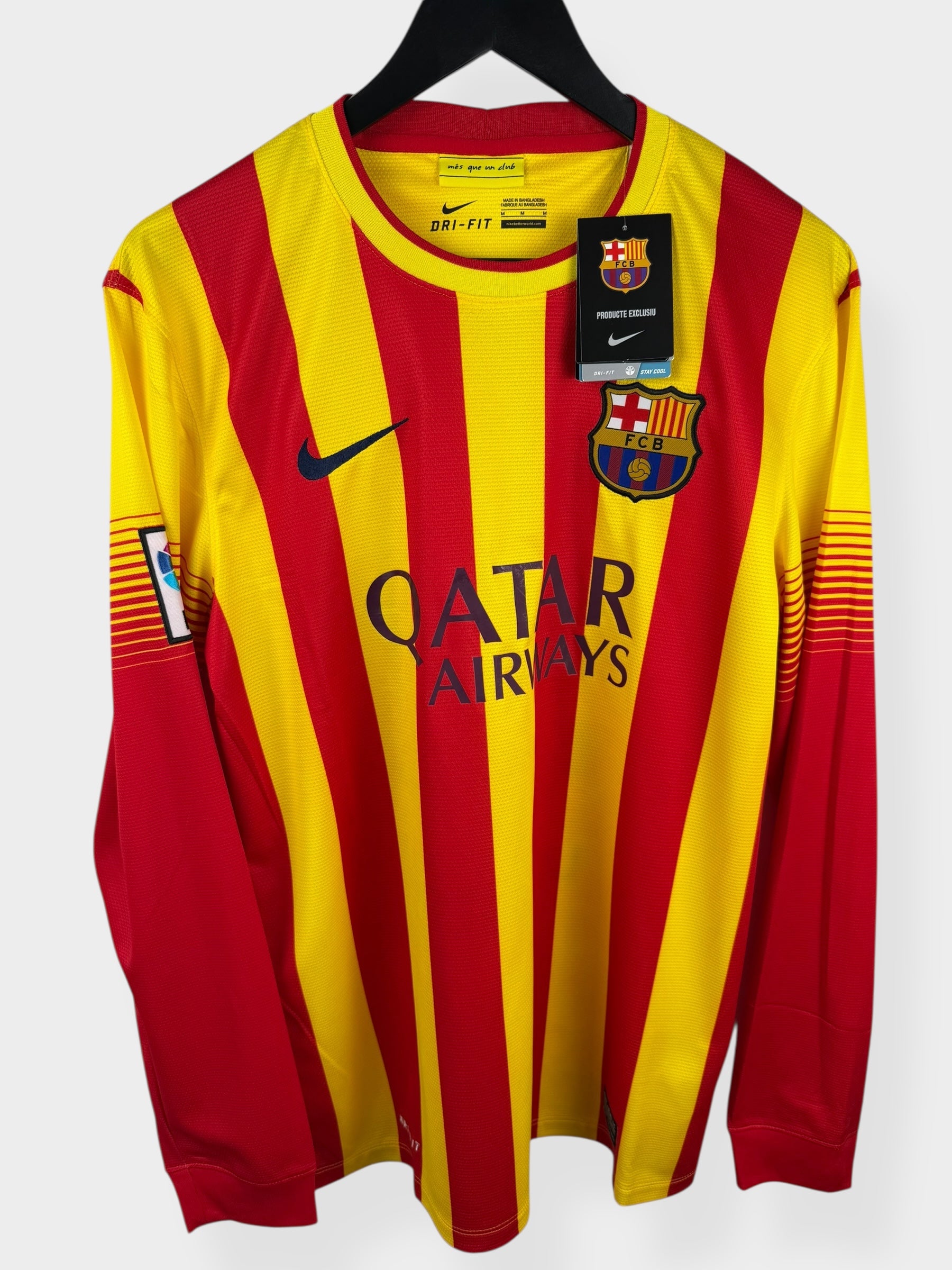 2013-14 BARCELONA AWAY SHIRT LS NEYMAR JR #11 M - Authentic Football Club