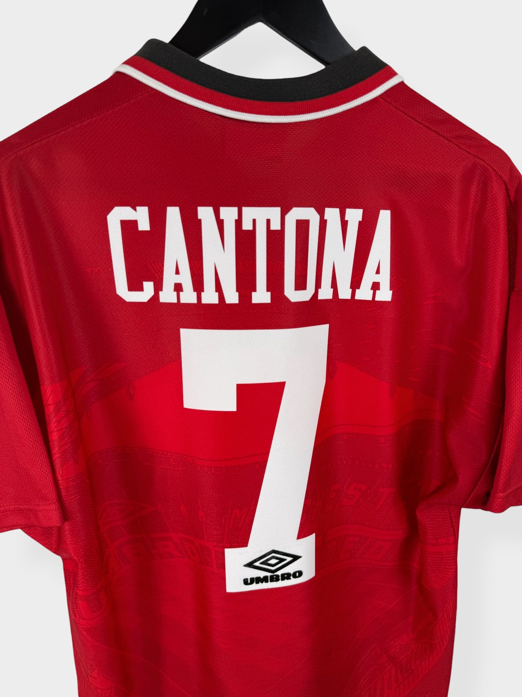 1994-96 MANCHESTER UNITED HOME SHIRT CANTONA #7 L