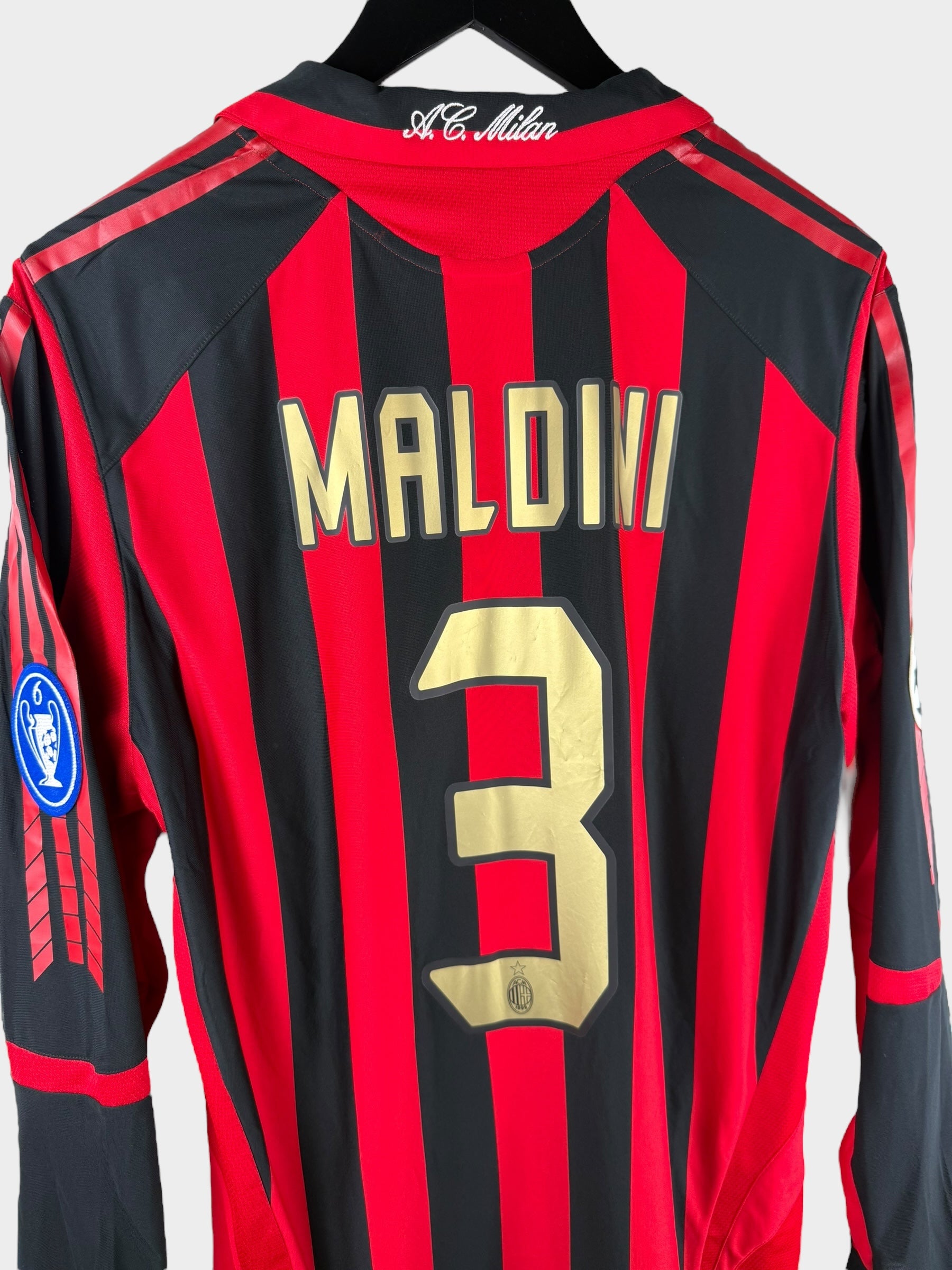 2005-06 AC MILAN THUISSHIRT LS MALDINI #3 L