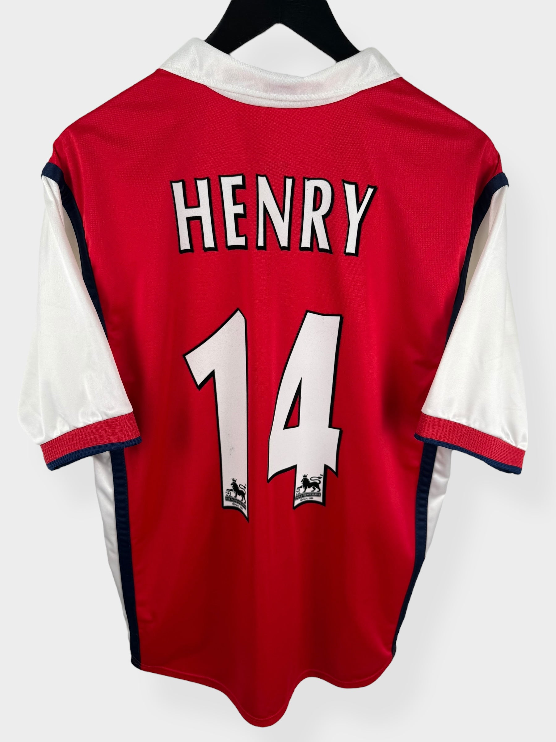 1999-00 ARSENAL HOME SHIRT HENRY #14 M - Authentic Football Club
