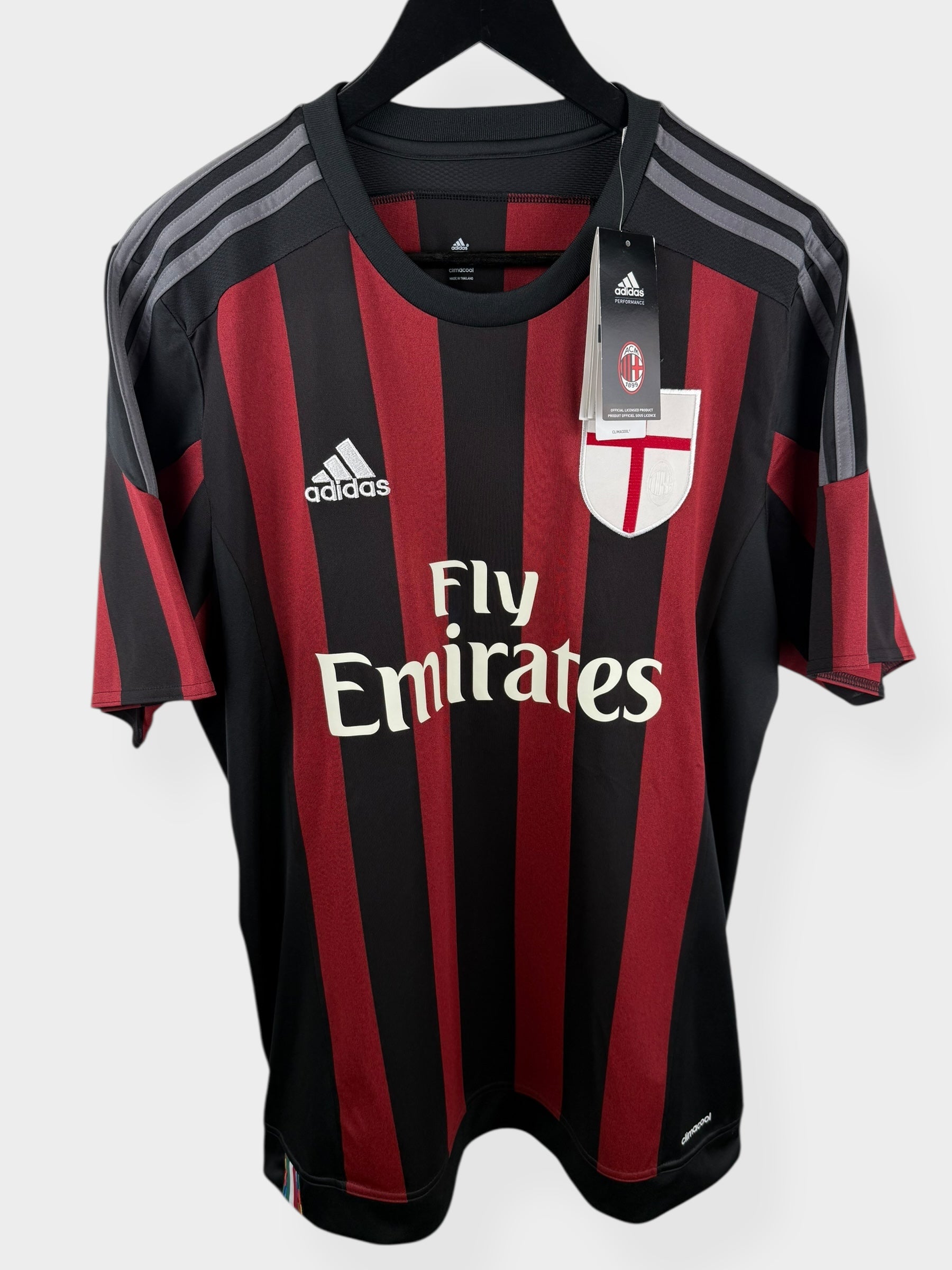 2015-16 AC MILAN HOME SHIRT BALOTELLI #45 L - Authentic Football Club