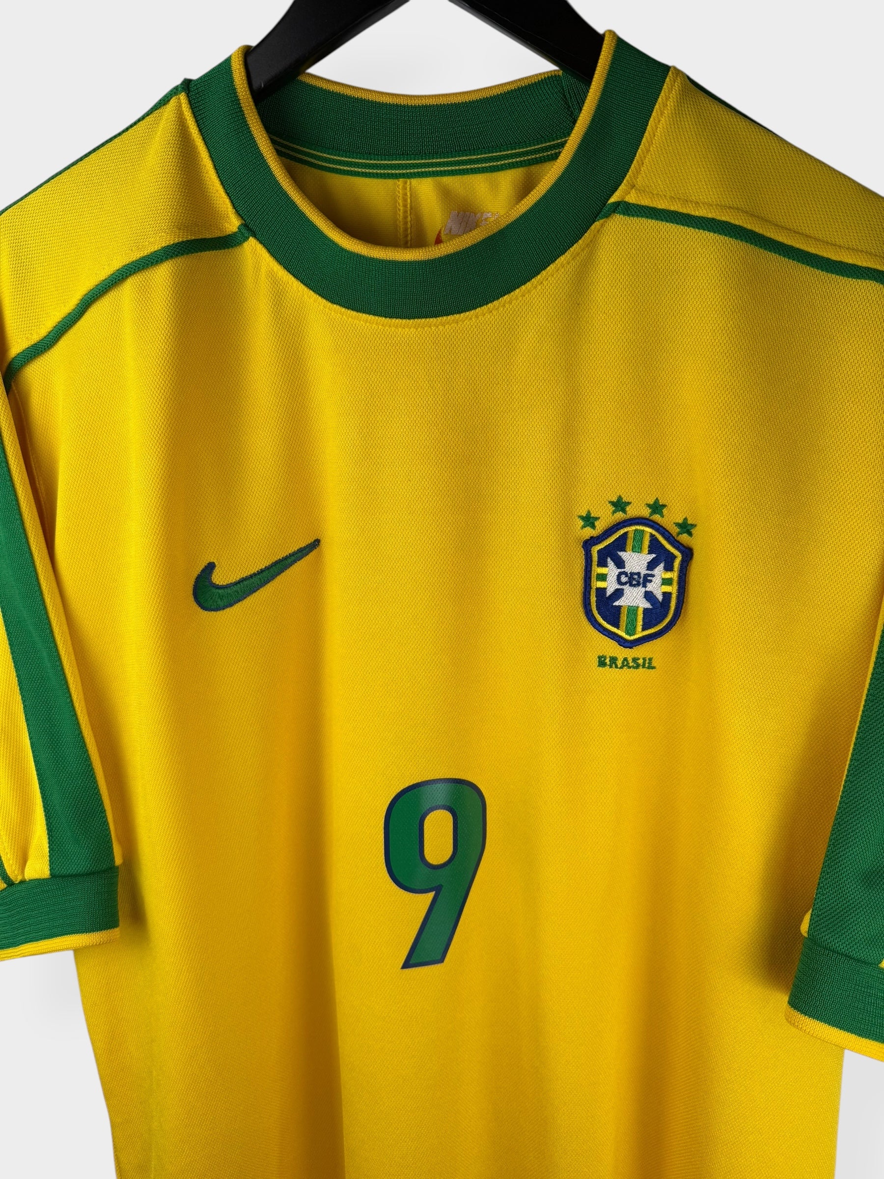 1998-00 BRASILIEN HEIMTRIKOT RONALDO #9 L