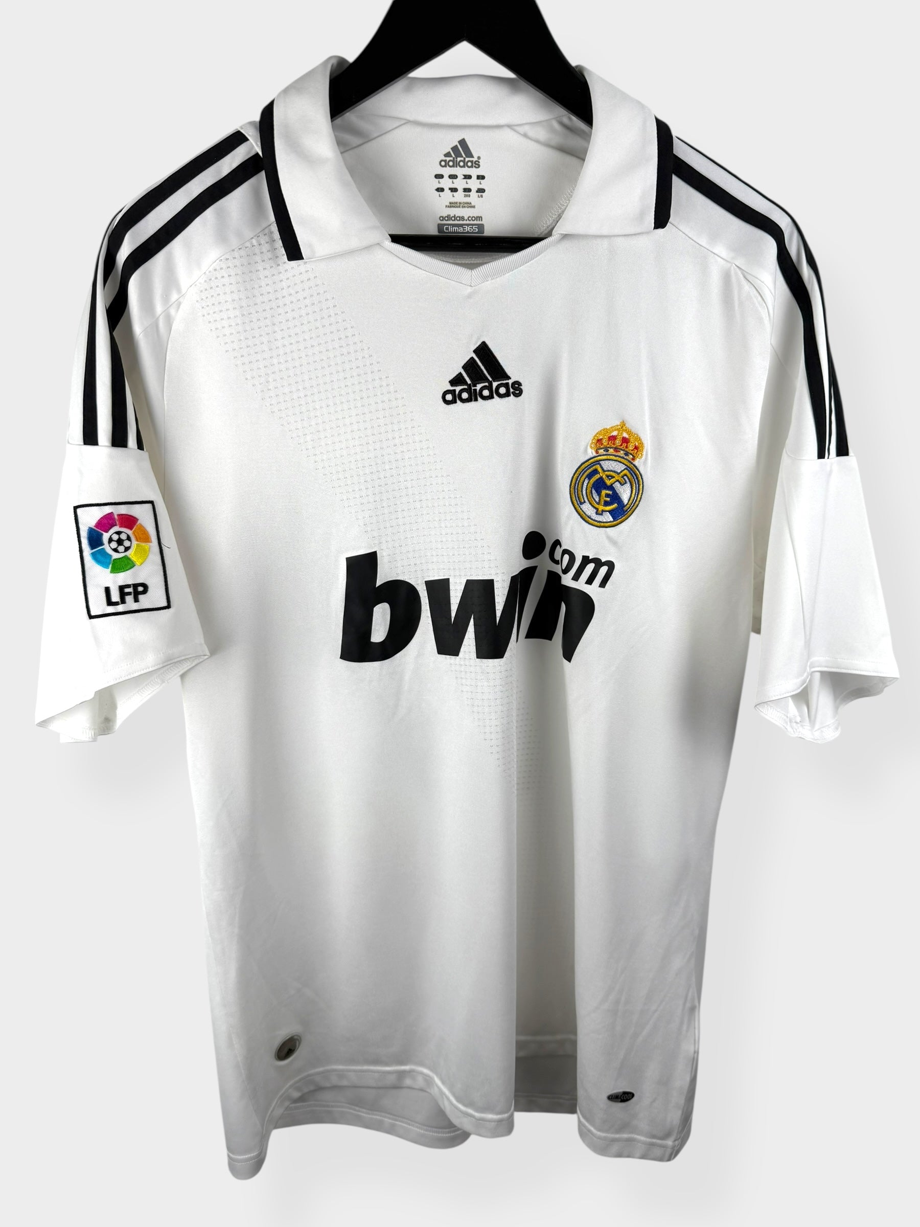2008-09 REAL MADRID HOME SHIRT V. NISTELROOY #17 L - Authentic Football Club