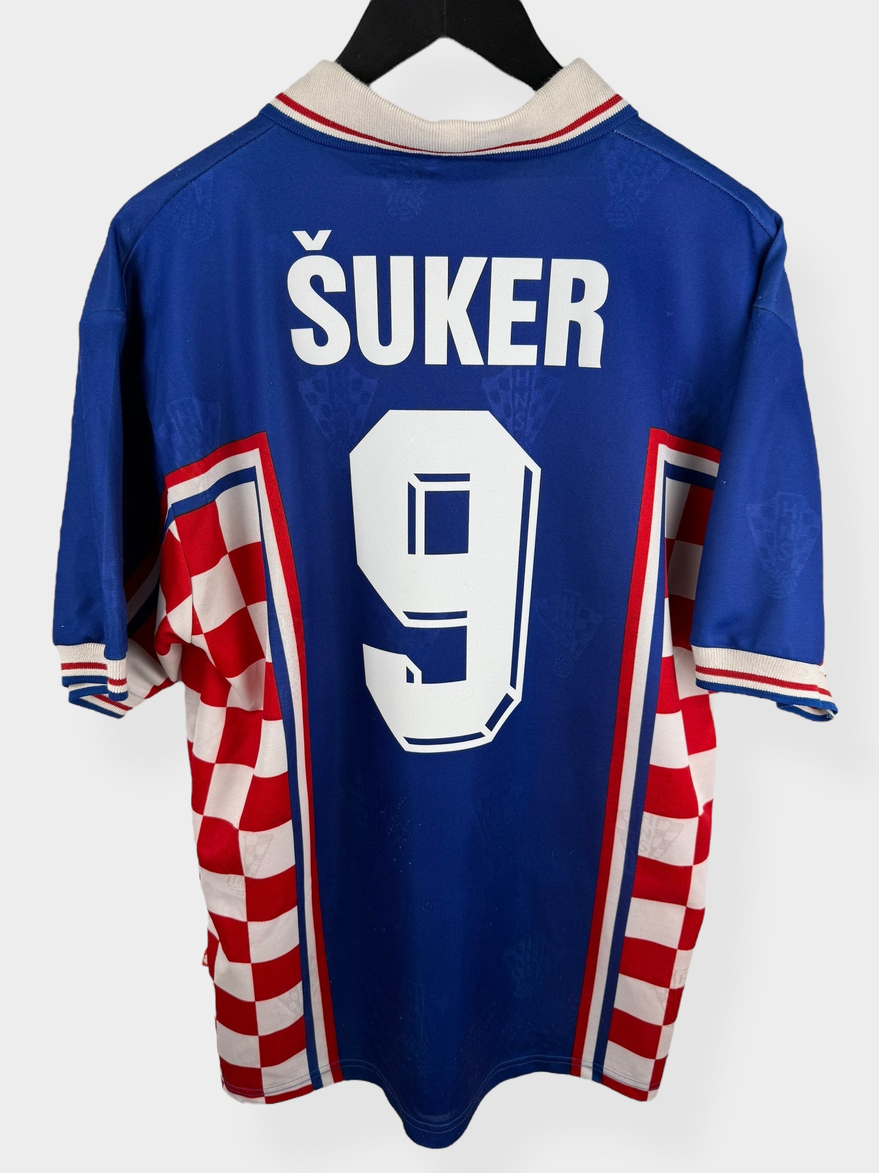 1998-01 CROATIA AWAY SHIRT SUKER #9 XL - Authentic Football Club
