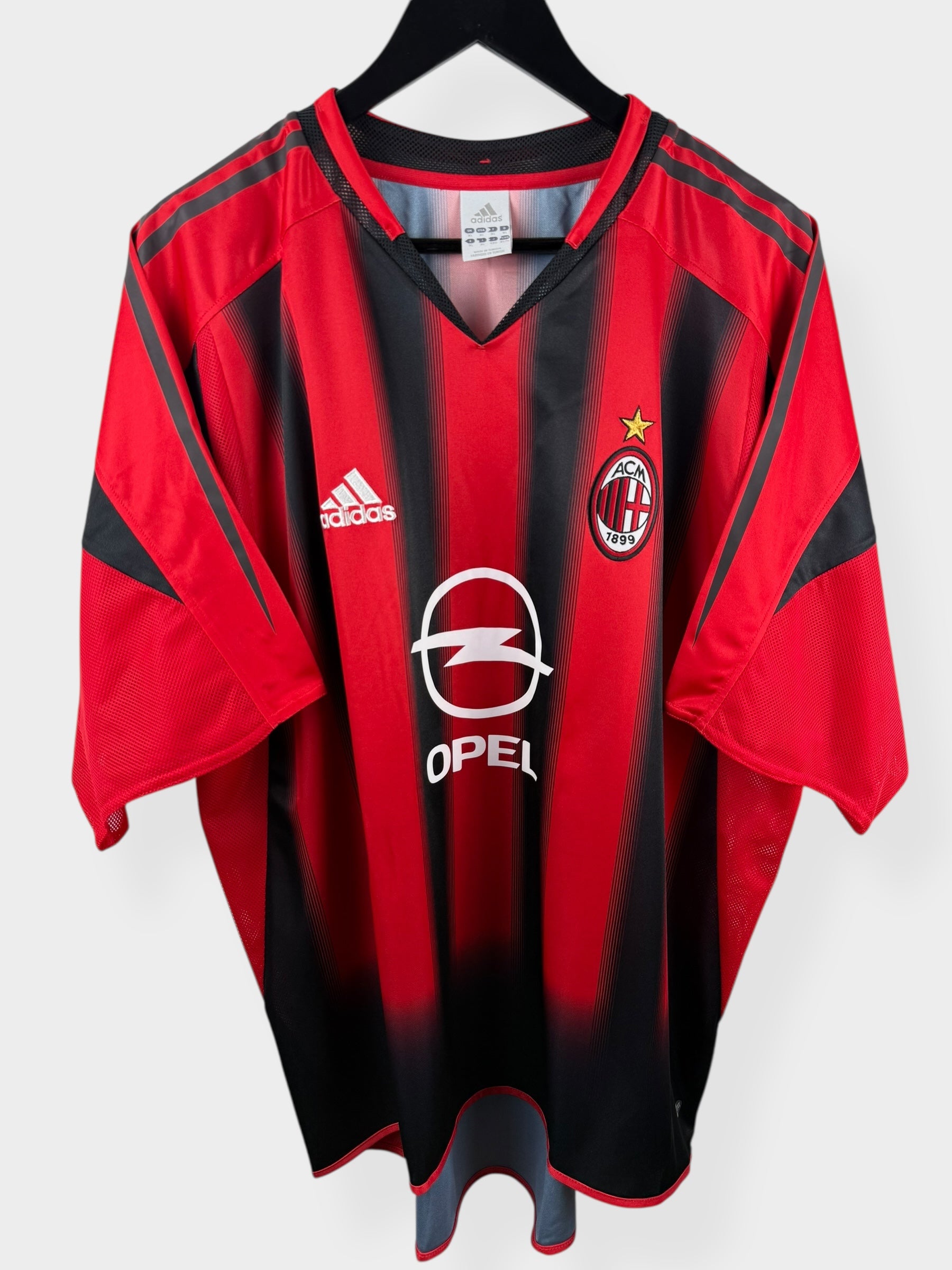 2004-05 AC MILAN HOME SHIRT MALDINI #3 XL - Authentic Football Club